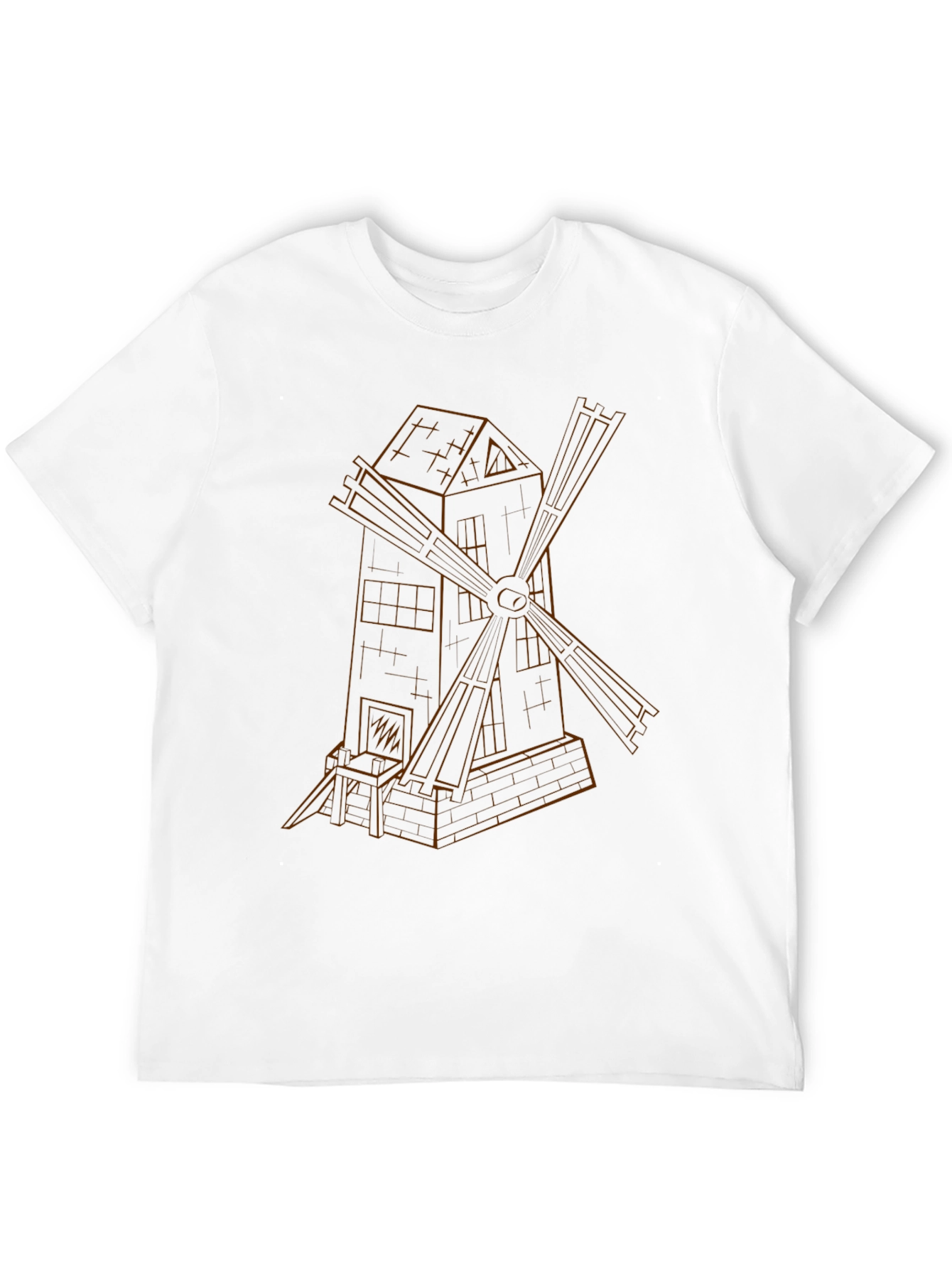 Windmill Graphic Black T-Shirt