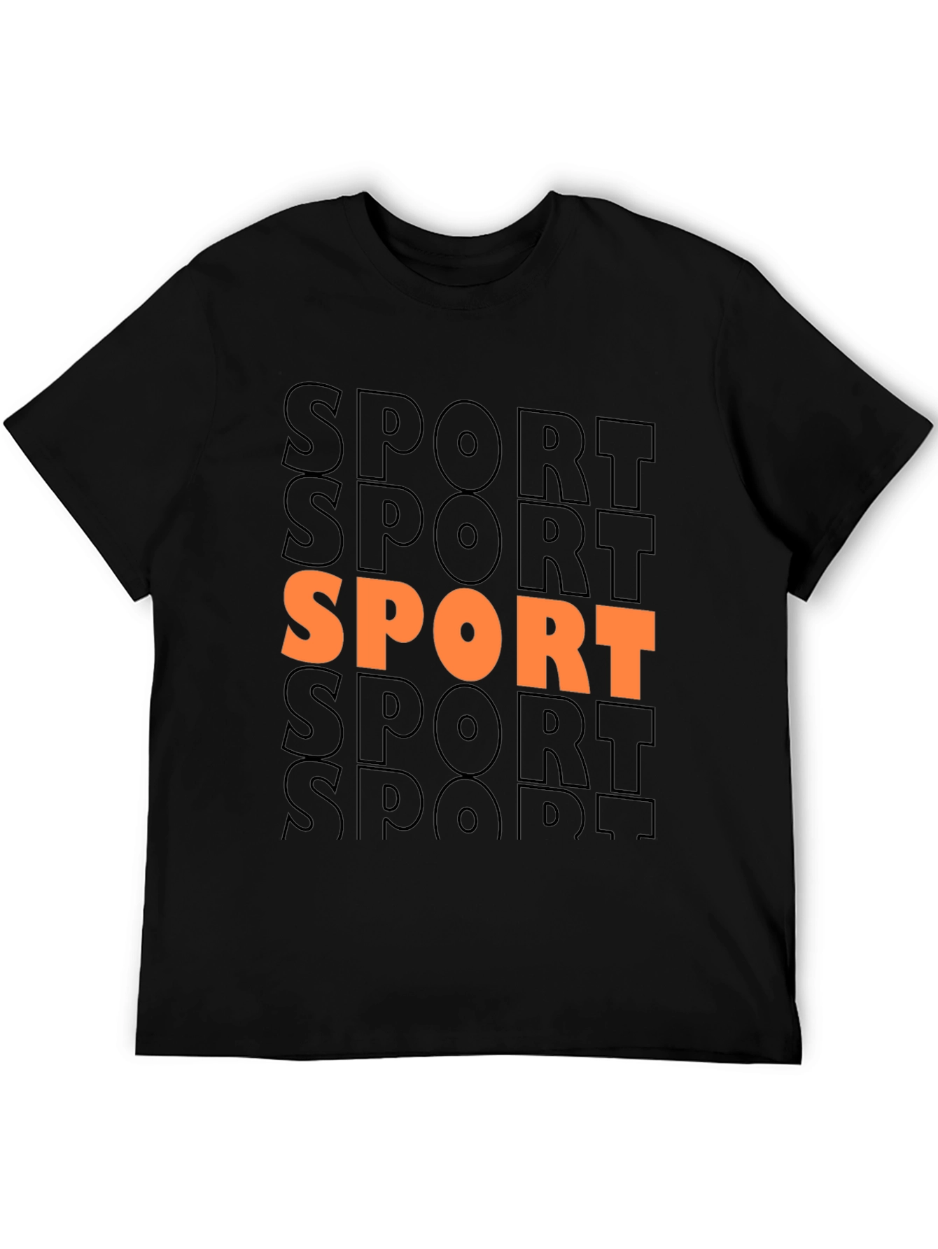 Sport Graphic Print Crew Neck T-Shirt