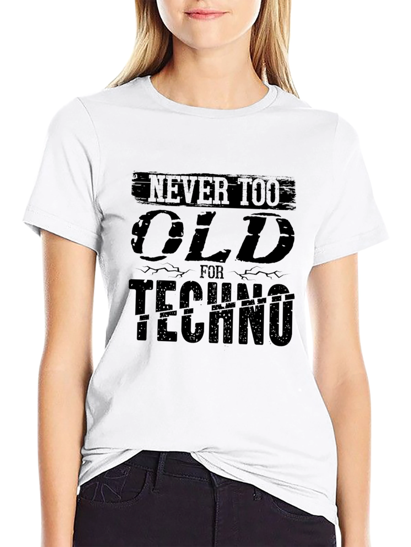 Never Too Old For Techno Graphic T-Shirt