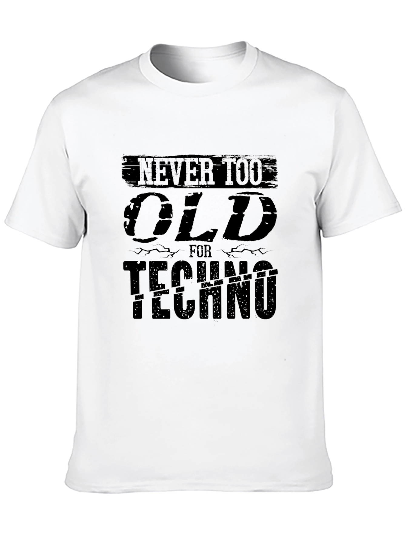 Never Too Old For Techno Graphic T-Shirt