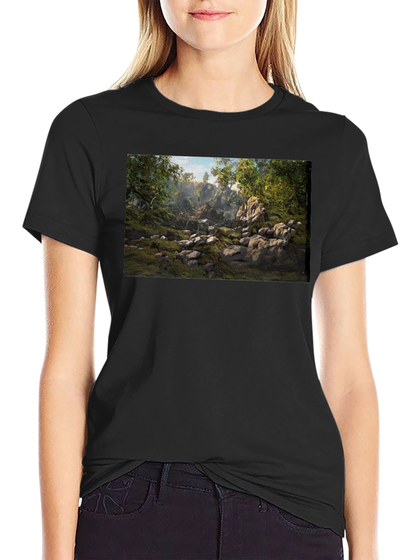 Forest Stream Graphic T-Shirt