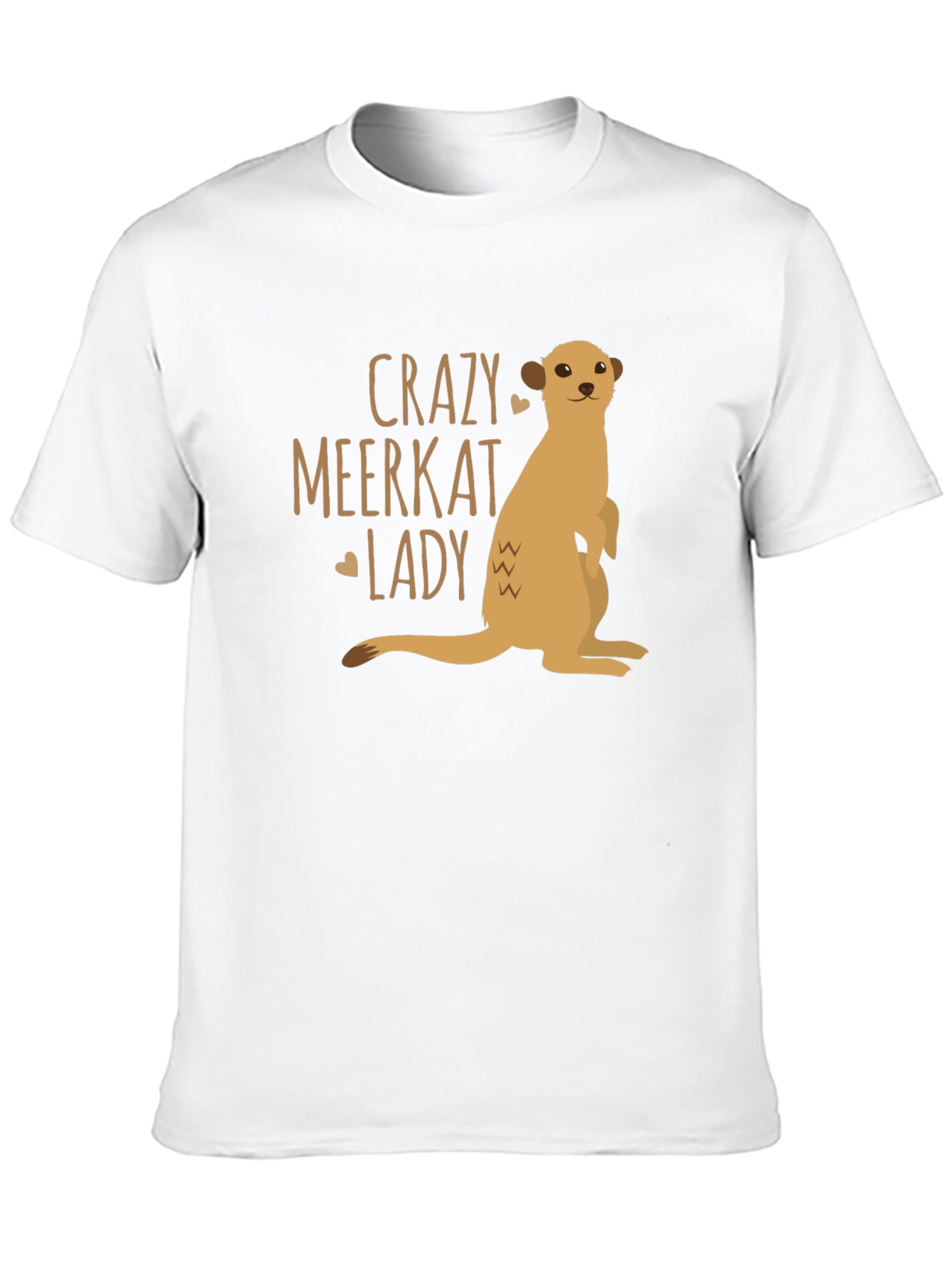 Crazy Meerkat Lady T-Shirt - Novelty Animal Lover Tee