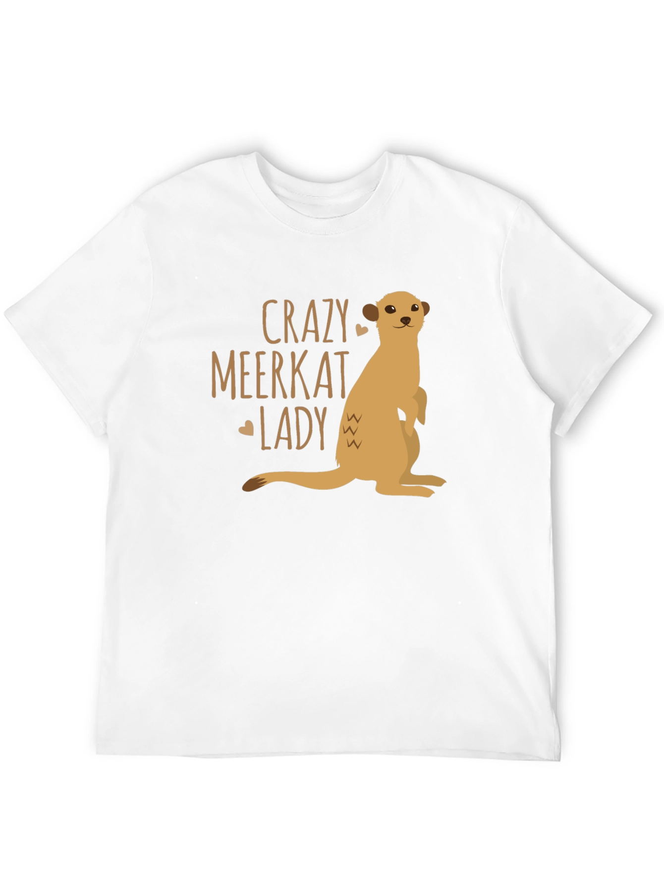 Crazy Meerkat Lady T-Shirt - Novelty Animal Lover Tee
