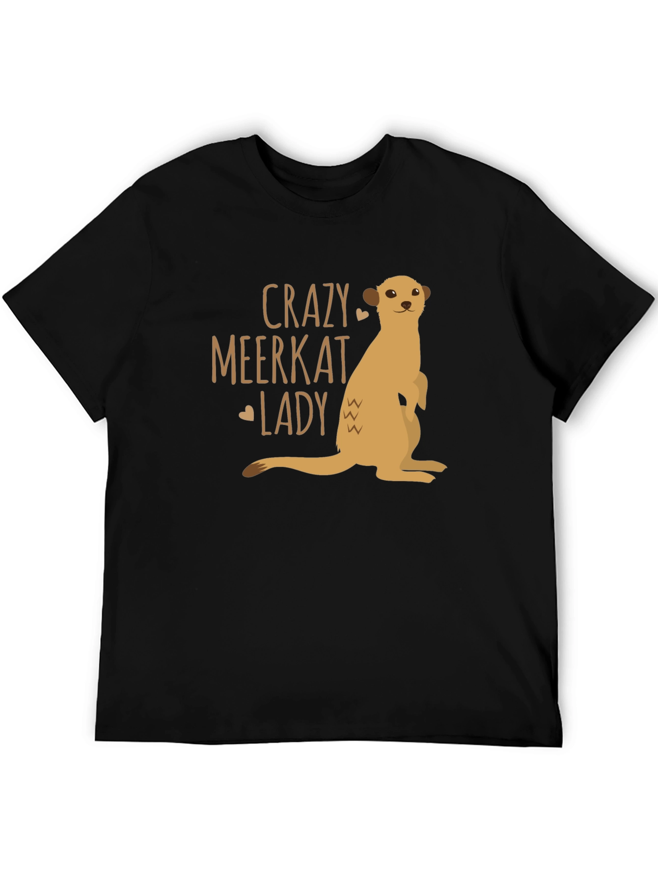 Crazy Meerkat Lady T-Shirt - Novelty Animal Lover Tee