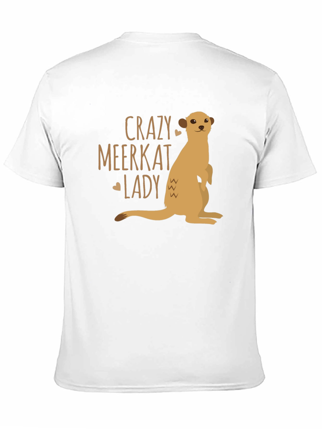 Crazy Meerkat Lady T-Shirt - Novelty Animal Lover Tee
