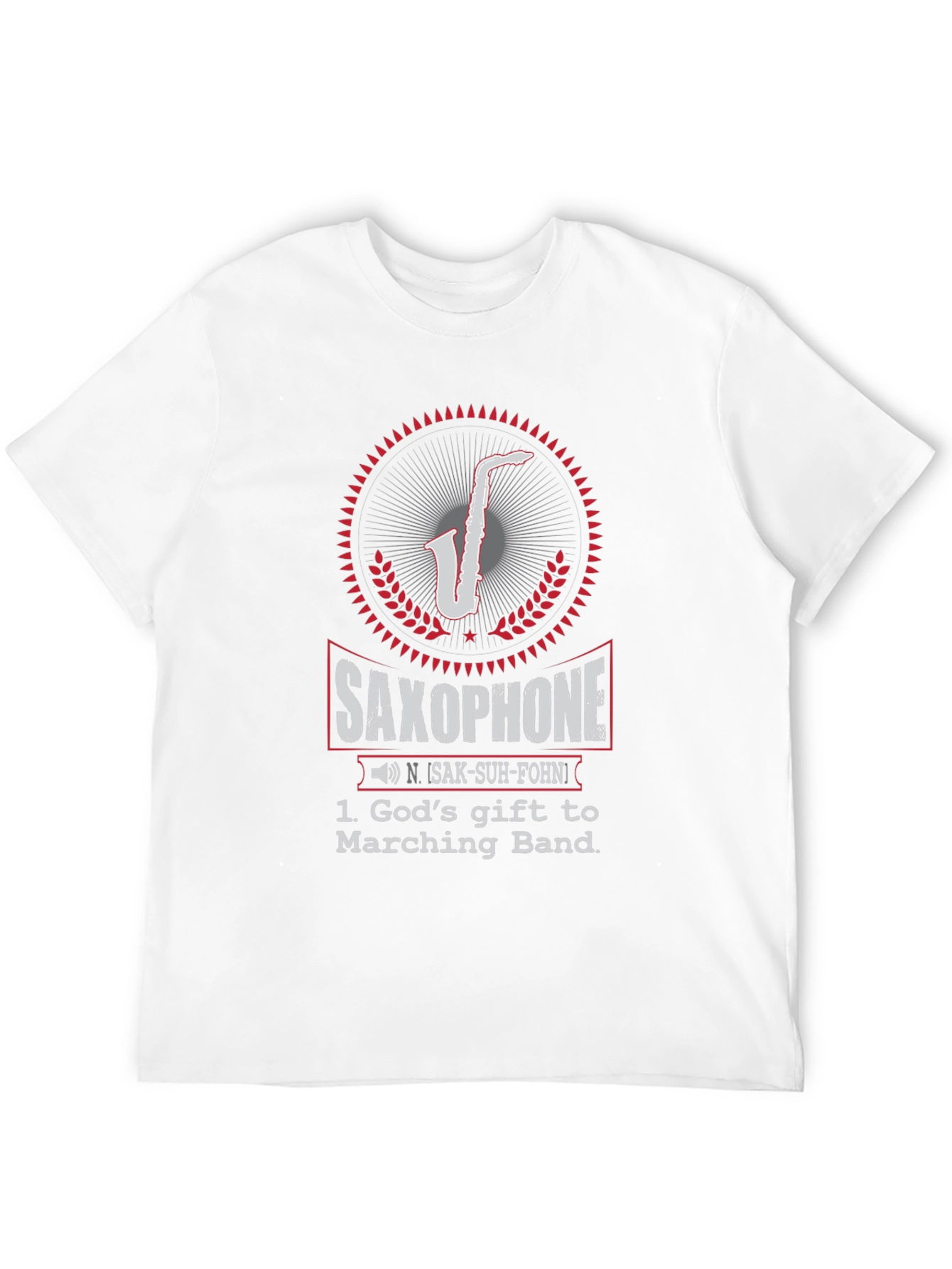 Saxophone Gods Gift T-Shirt Music Lover Tee