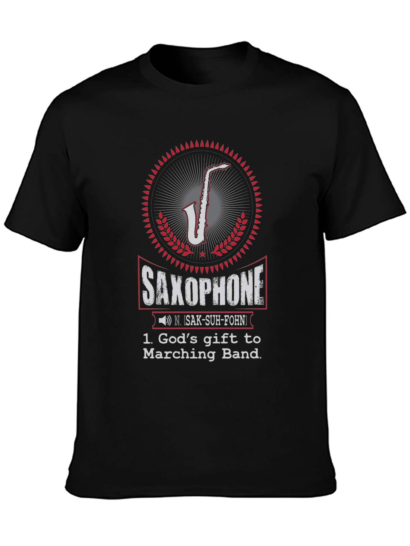 Saxophone Gods Gift T-Shirt Music Lover Tee