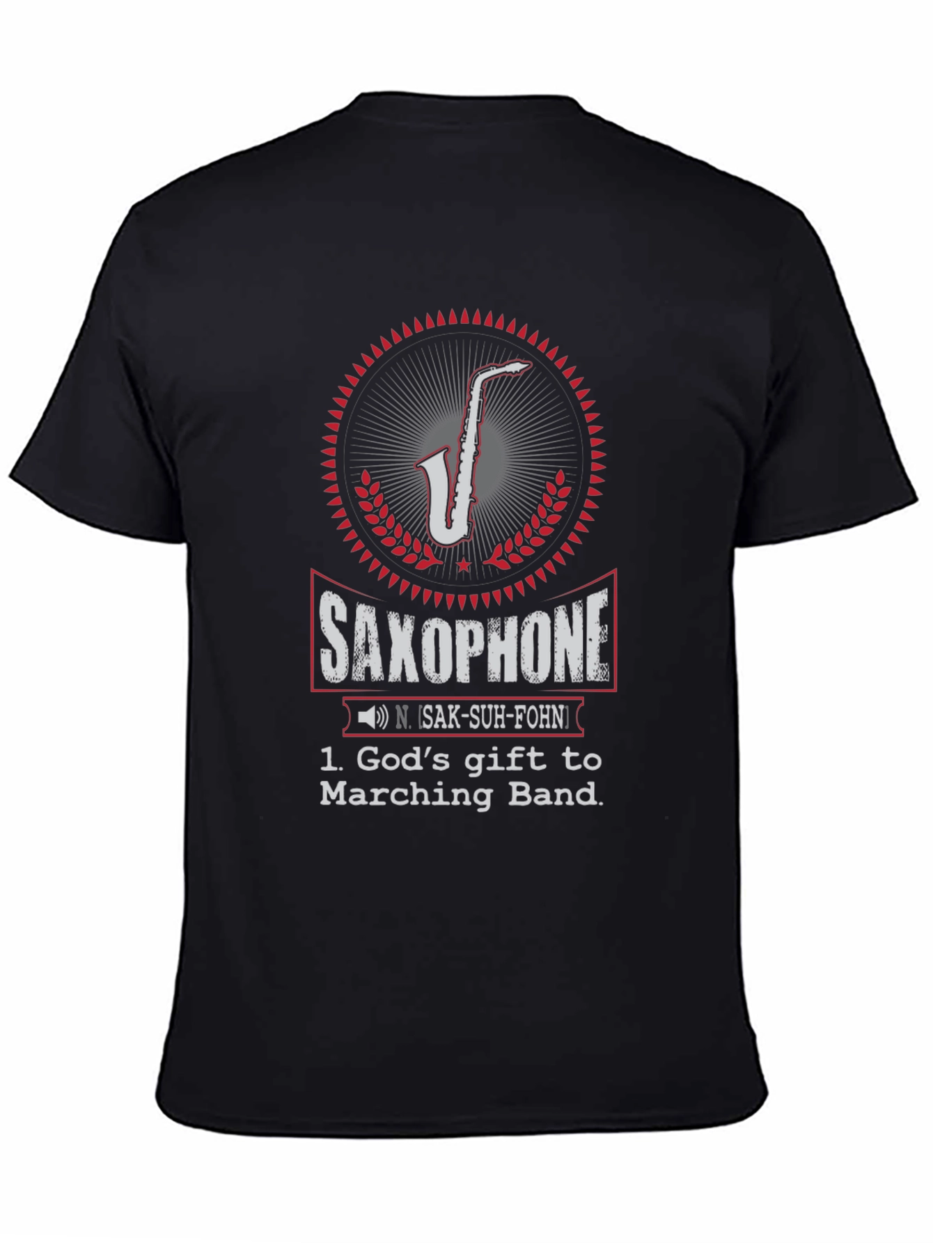 Saxophone Gods Gift T-Shirt Music Lover Tee