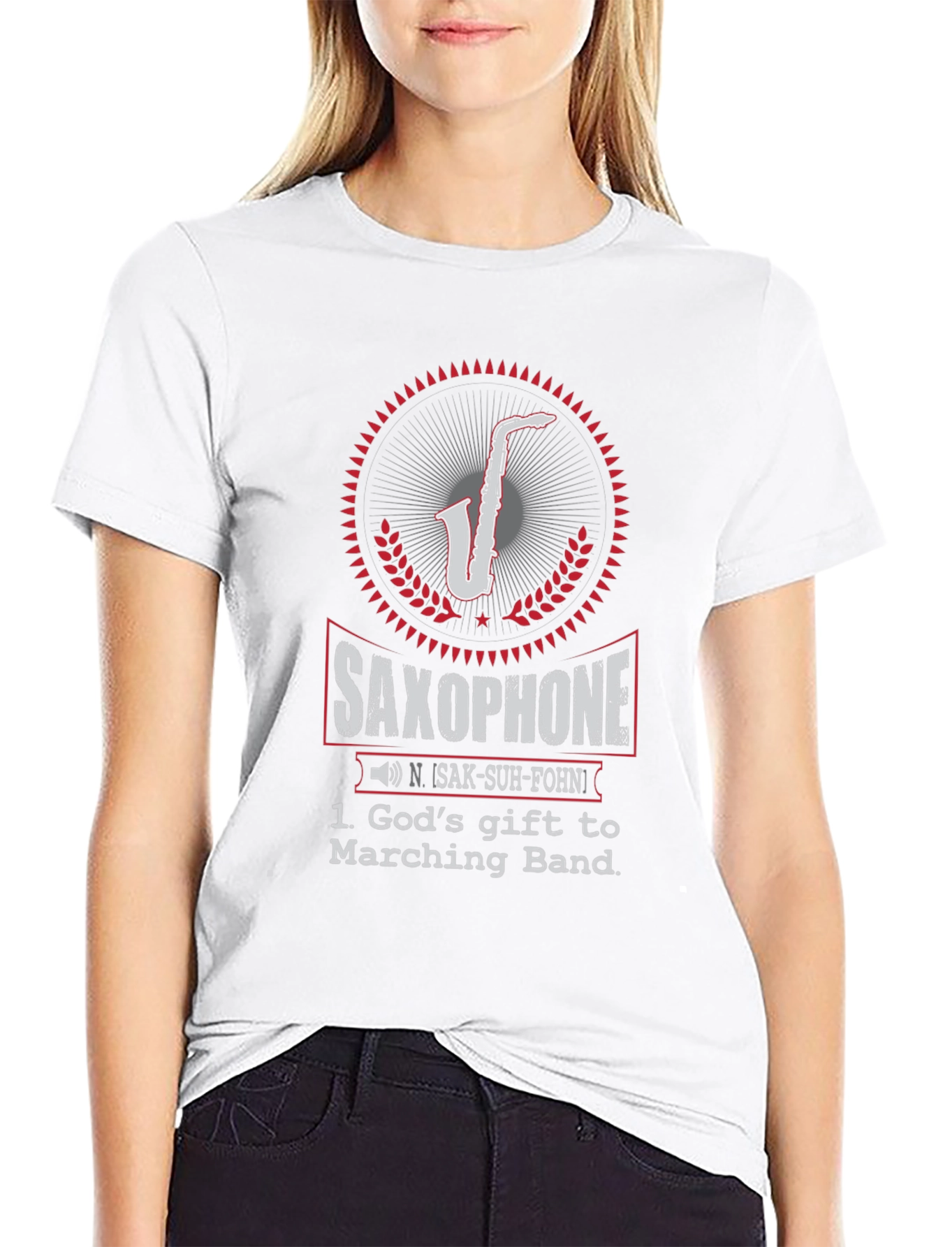 Saxophone Gods Gift T-Shirt Music Lover Tee