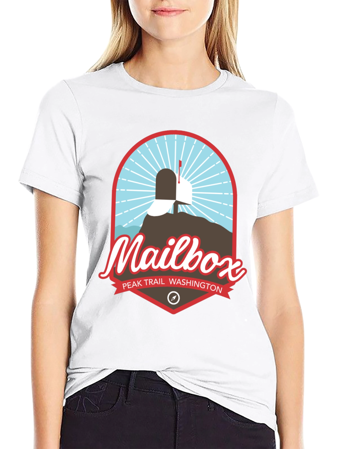 Mailbox Peak Trail Washington Black T-Shirt