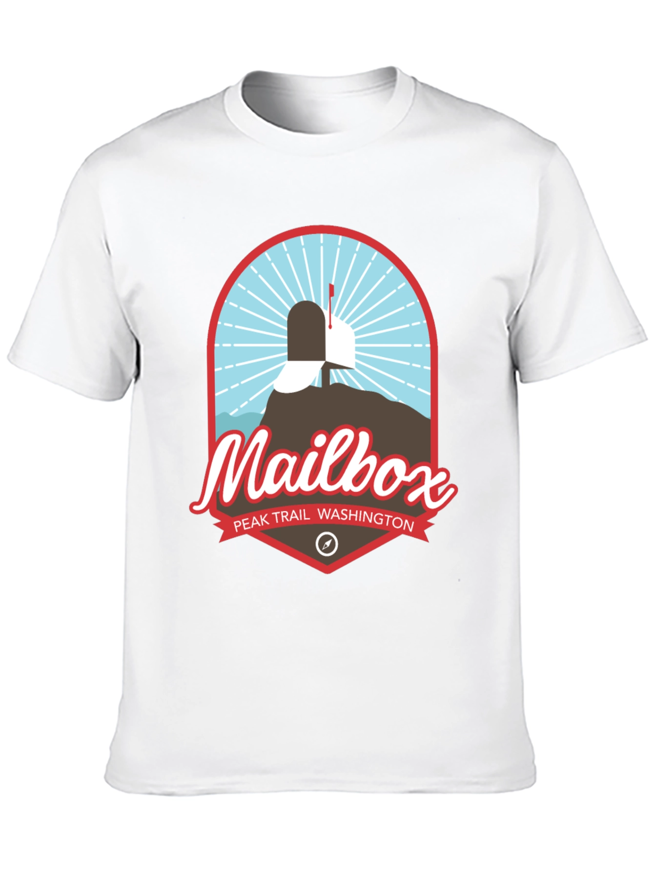 Mailbox Peak Trail Washington Black T-Shirt
