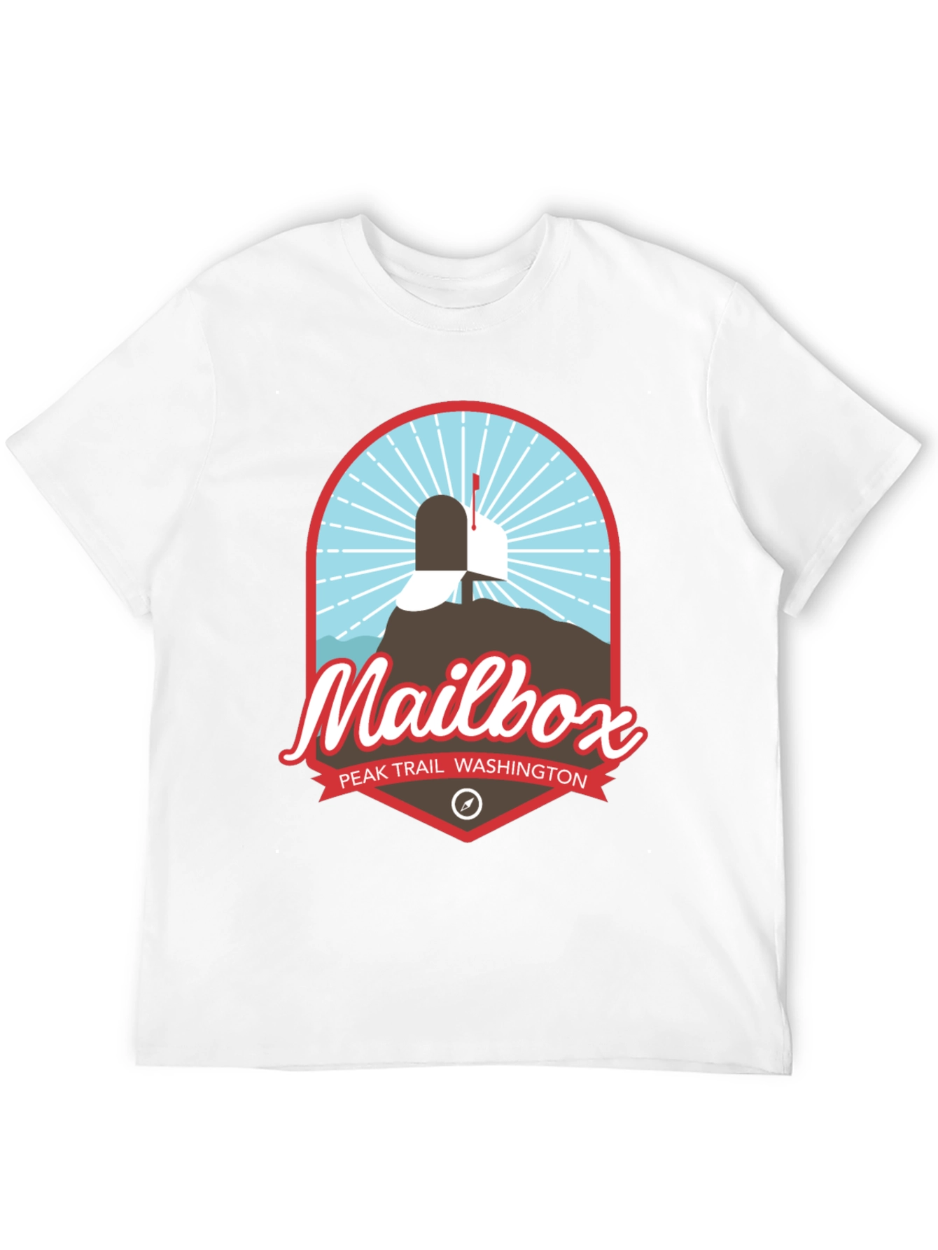 Mailbox Peak Trail Washington Black T-Shirt