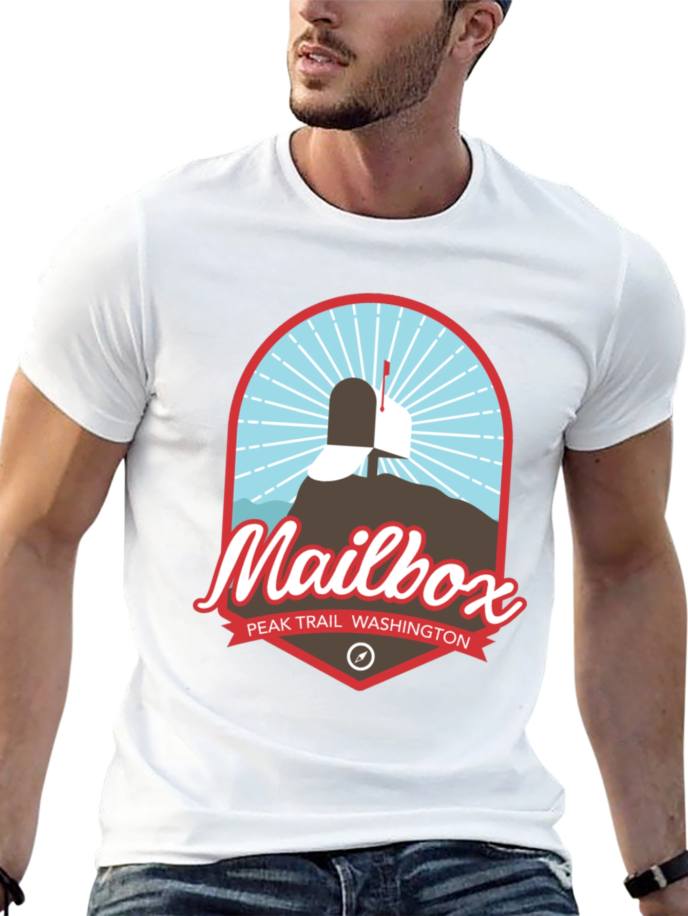 Mailbox Peak Trail Washington Black T-Shirt