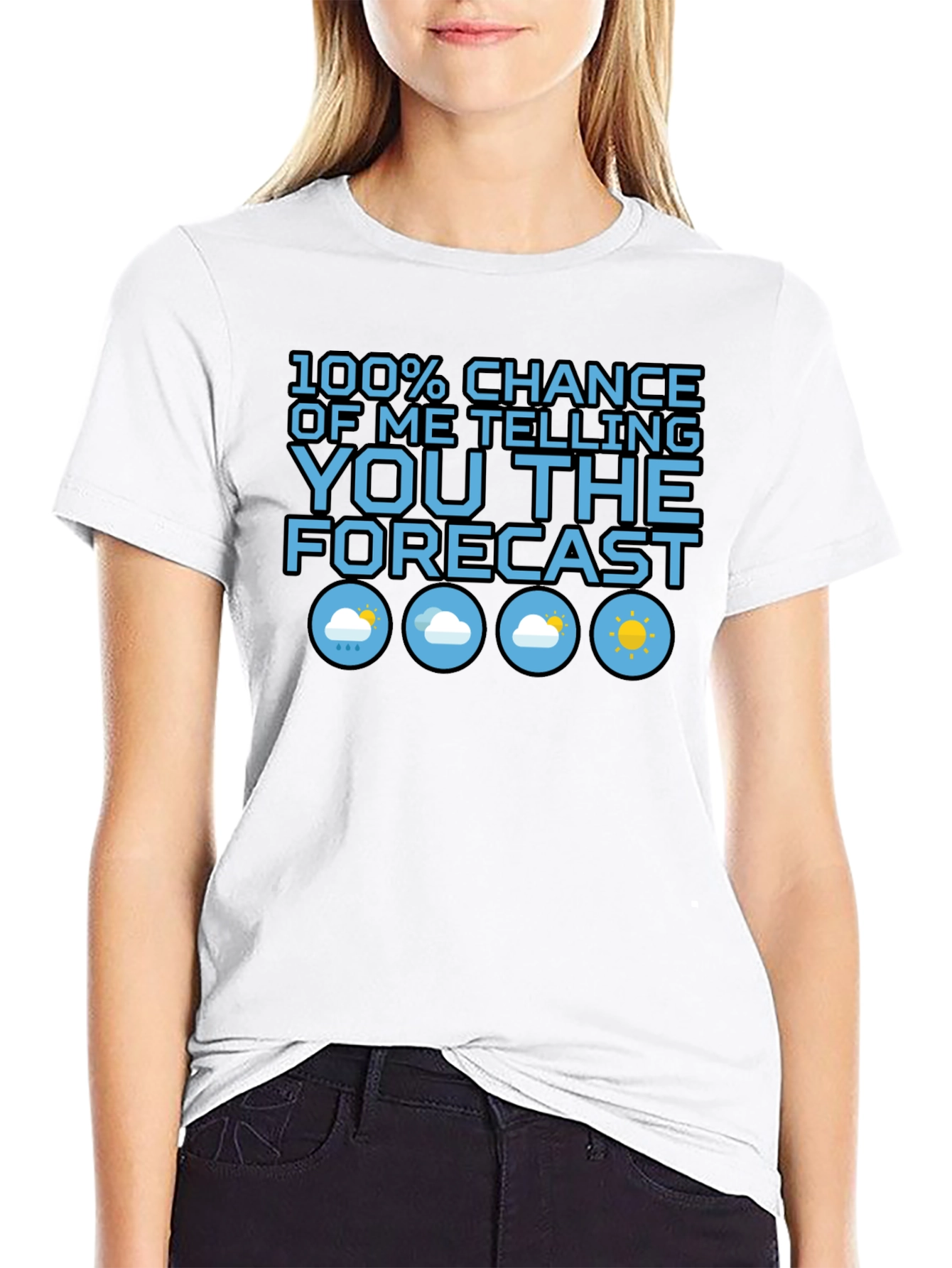 Funny Weather Forecast Graphic T-Shirt