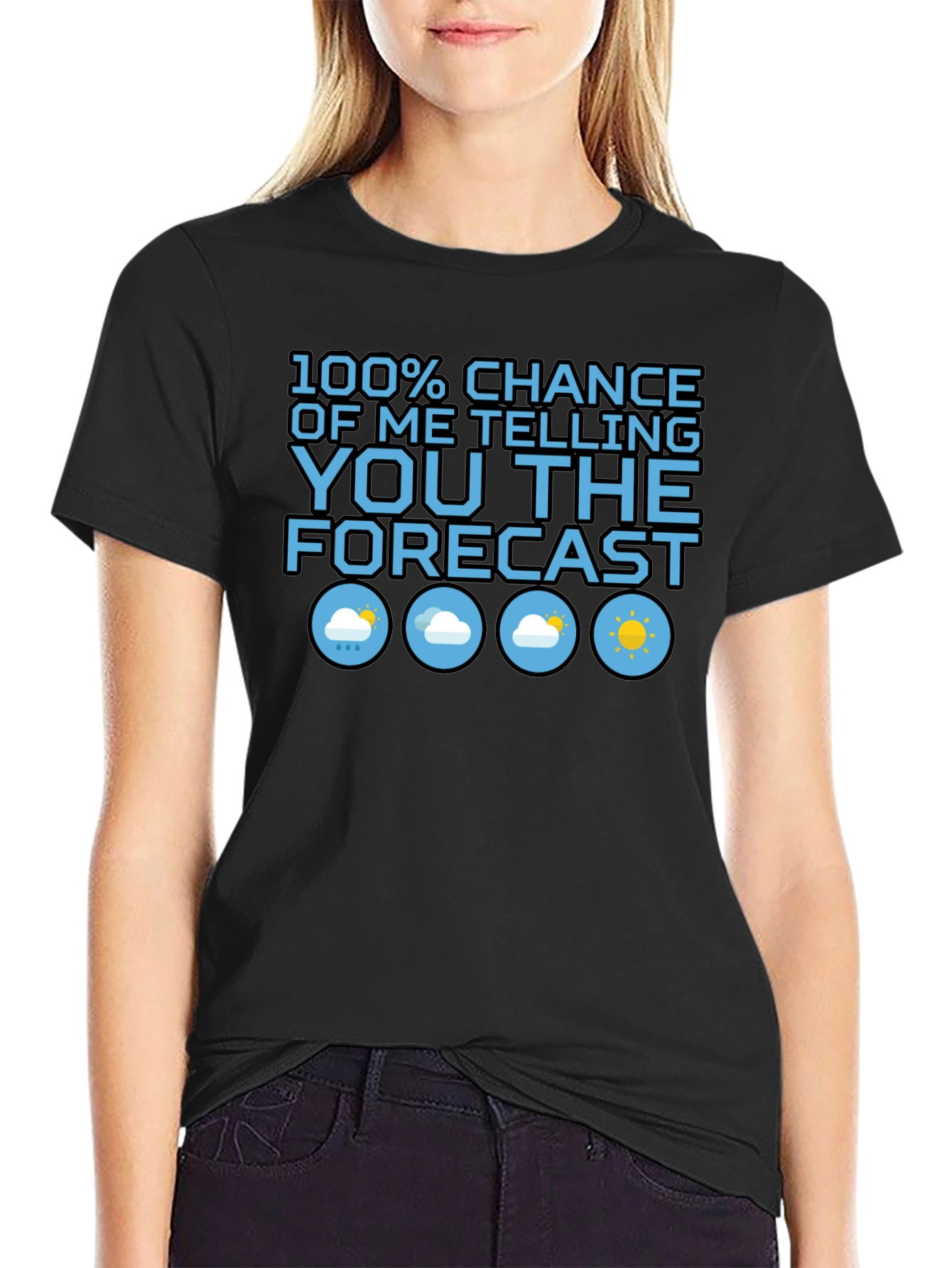 Funny Weather Forecast Graphic T-Shirt
