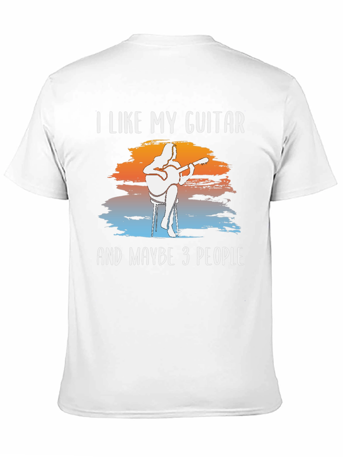 Guitar & People Graphic T-Shirt