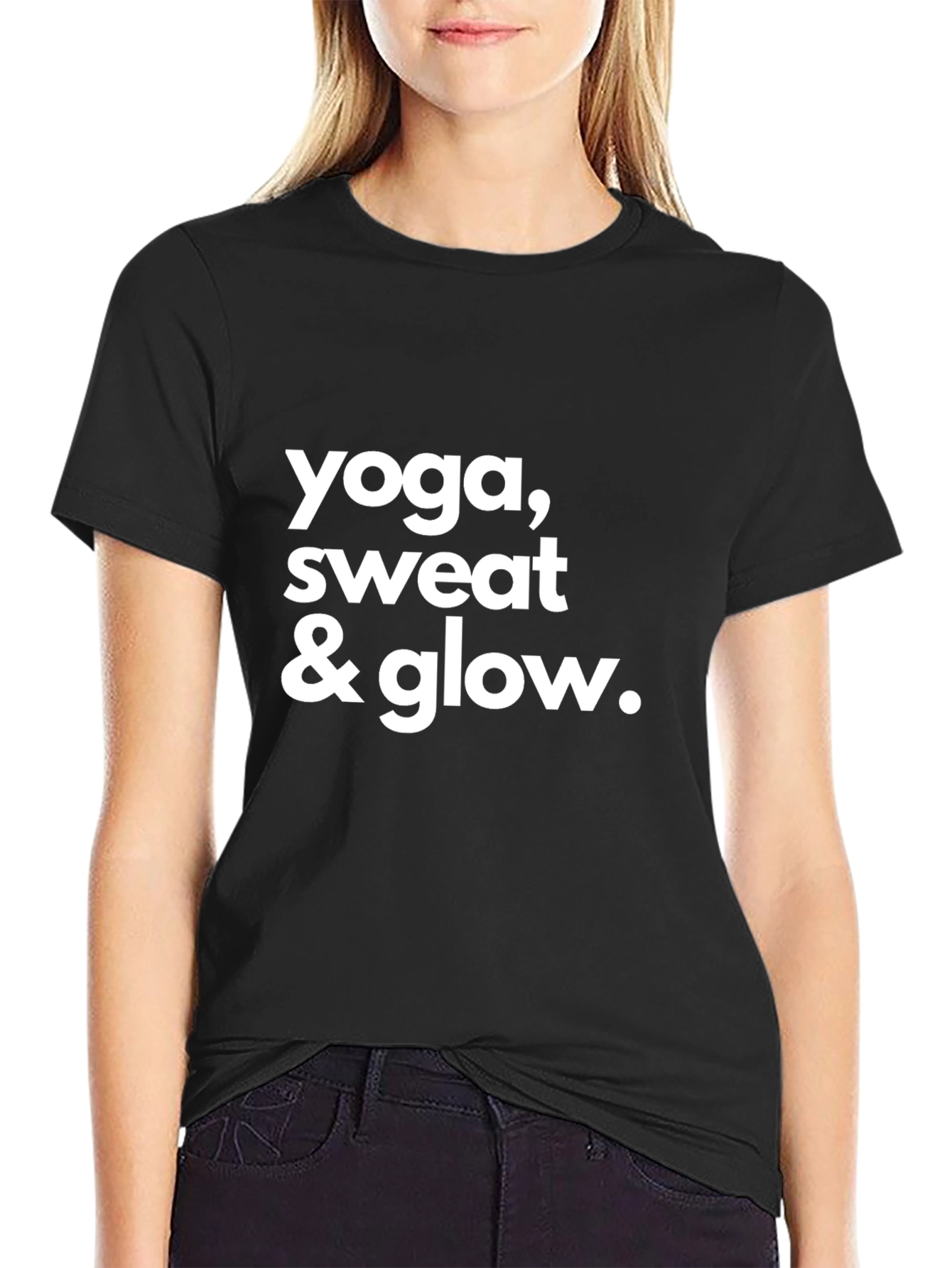 Yoga Sweat & Glow Graphic Tee