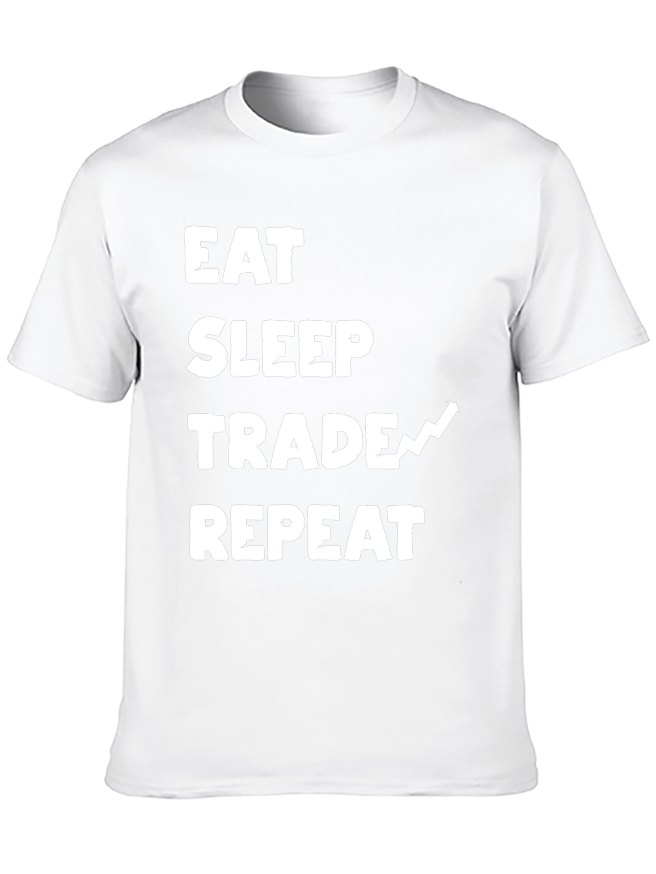 Eat Sleep Trade Repeat Black Graphic Tee