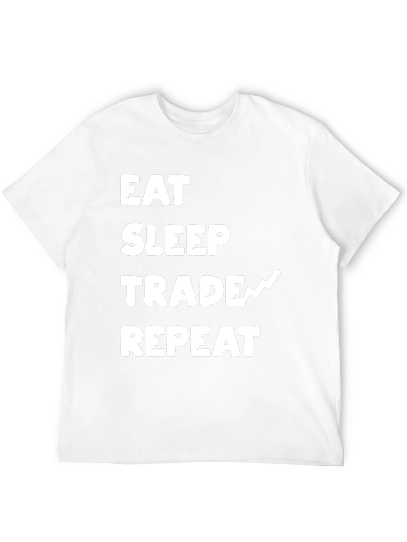 Eat Sleep Trade Repeat Black Graphic Tee