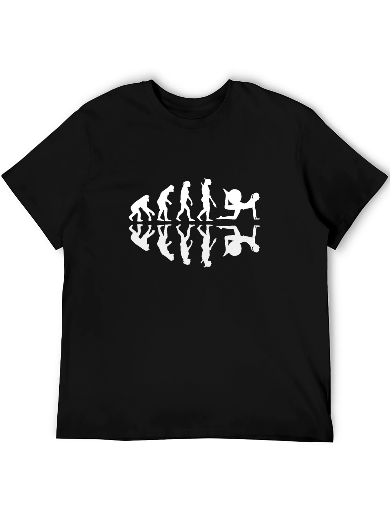 Evolution of Exercise Black T-Shirt