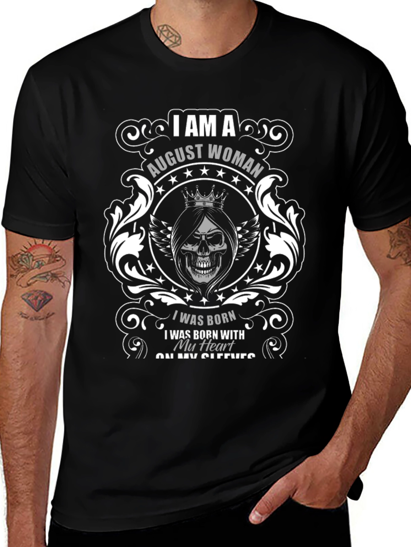 August Woman Graphic T-Shirt - Birthday Gift Idea