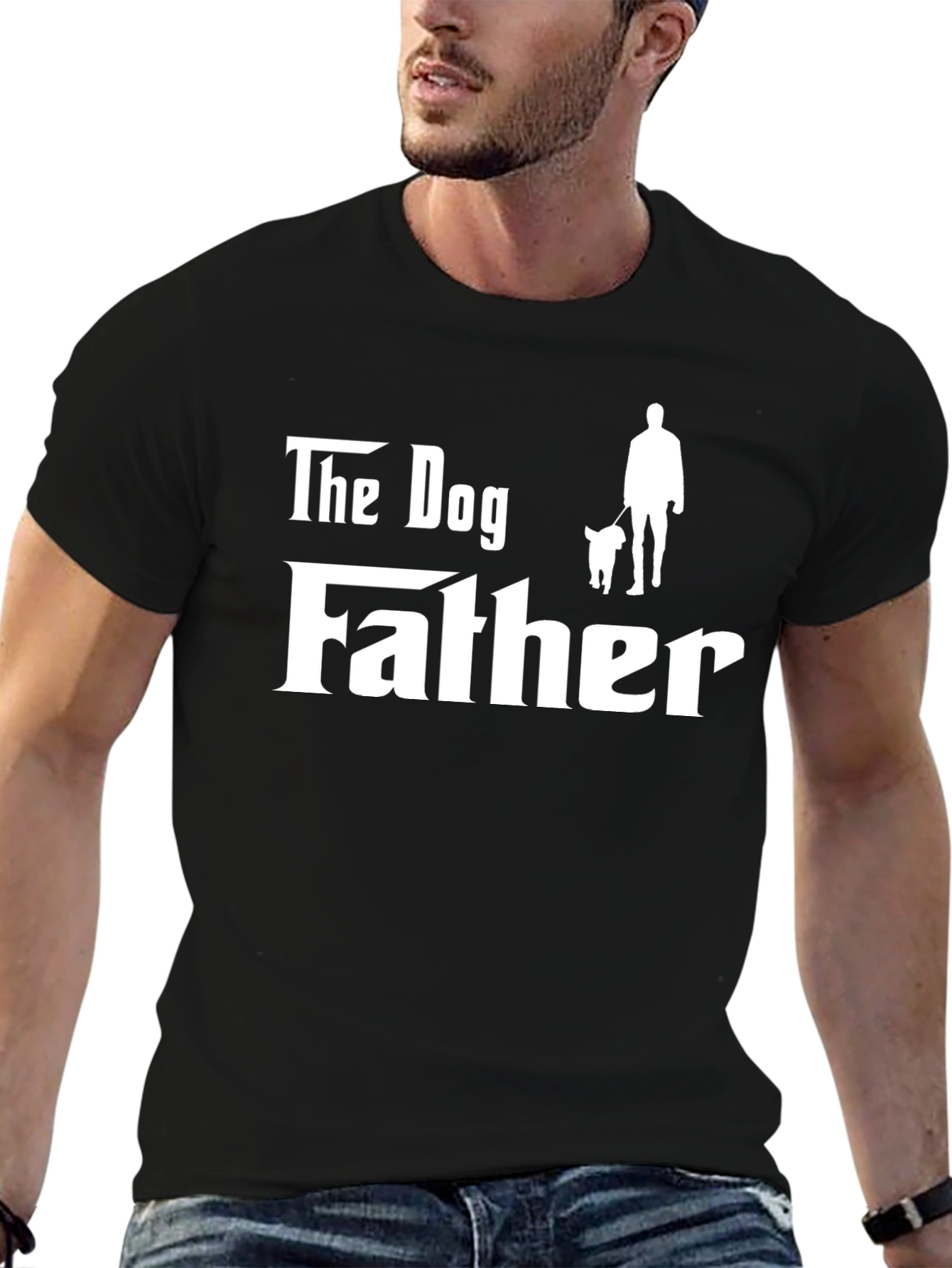 The Dog Father T-Shirt - Black Graphic Tee