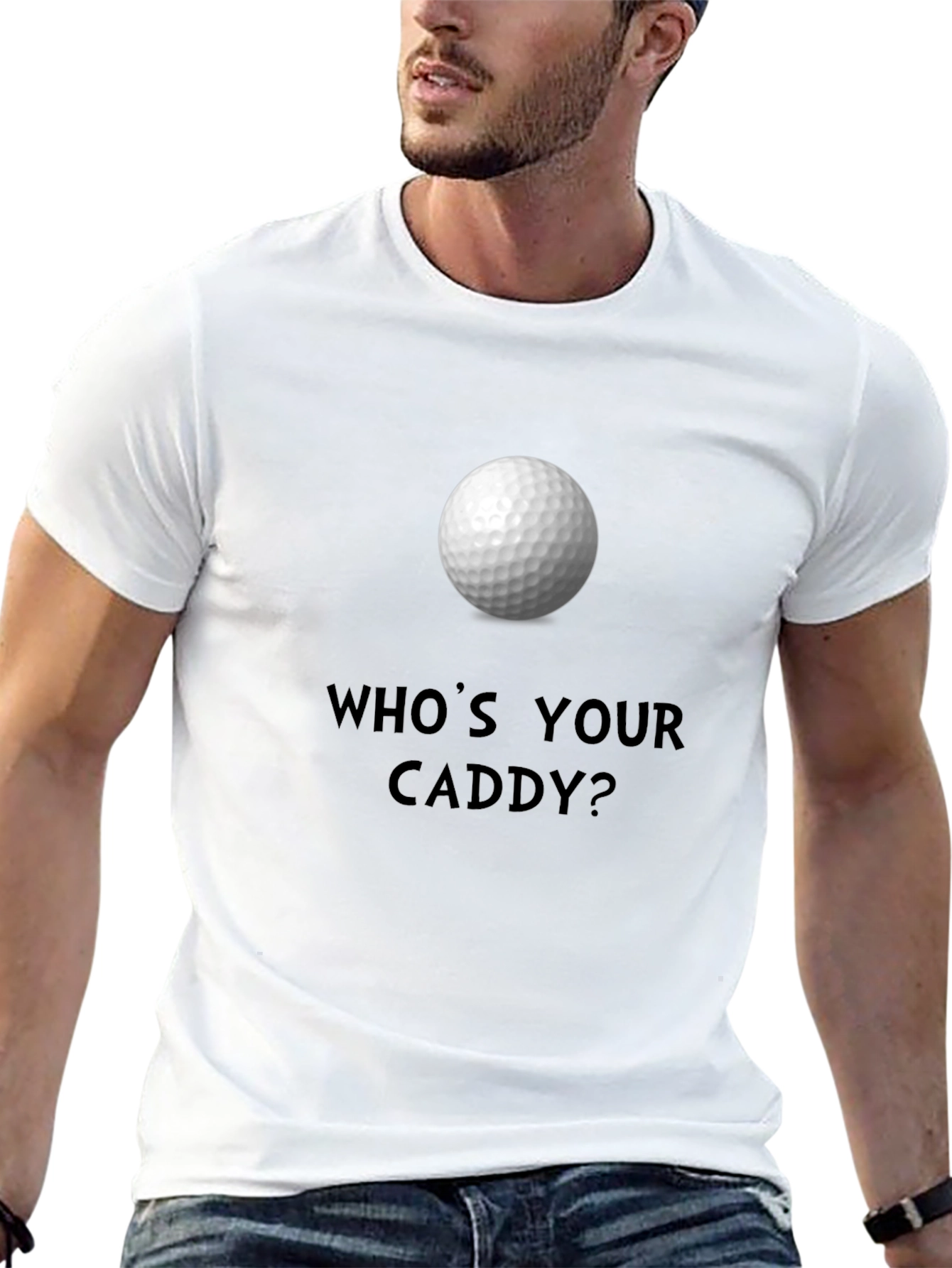 Whos Your Caddy? Golf Ball Graphic Tee