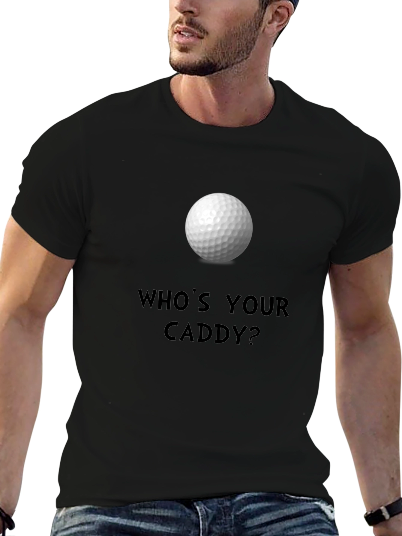 Whos Your Caddy? Golf Ball Graphic Tee
