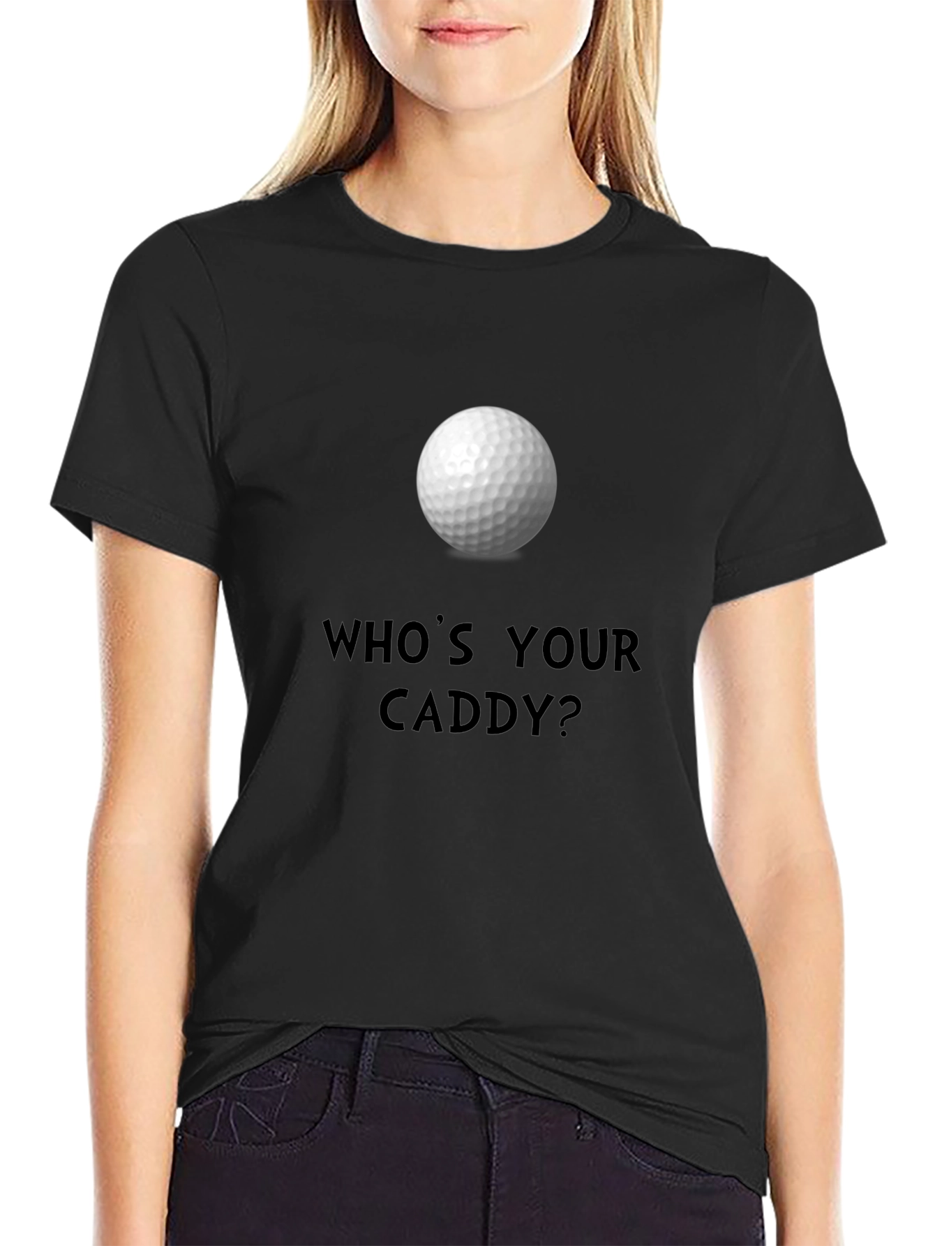 Whos Your Caddy? Golf Ball Graphic Tee