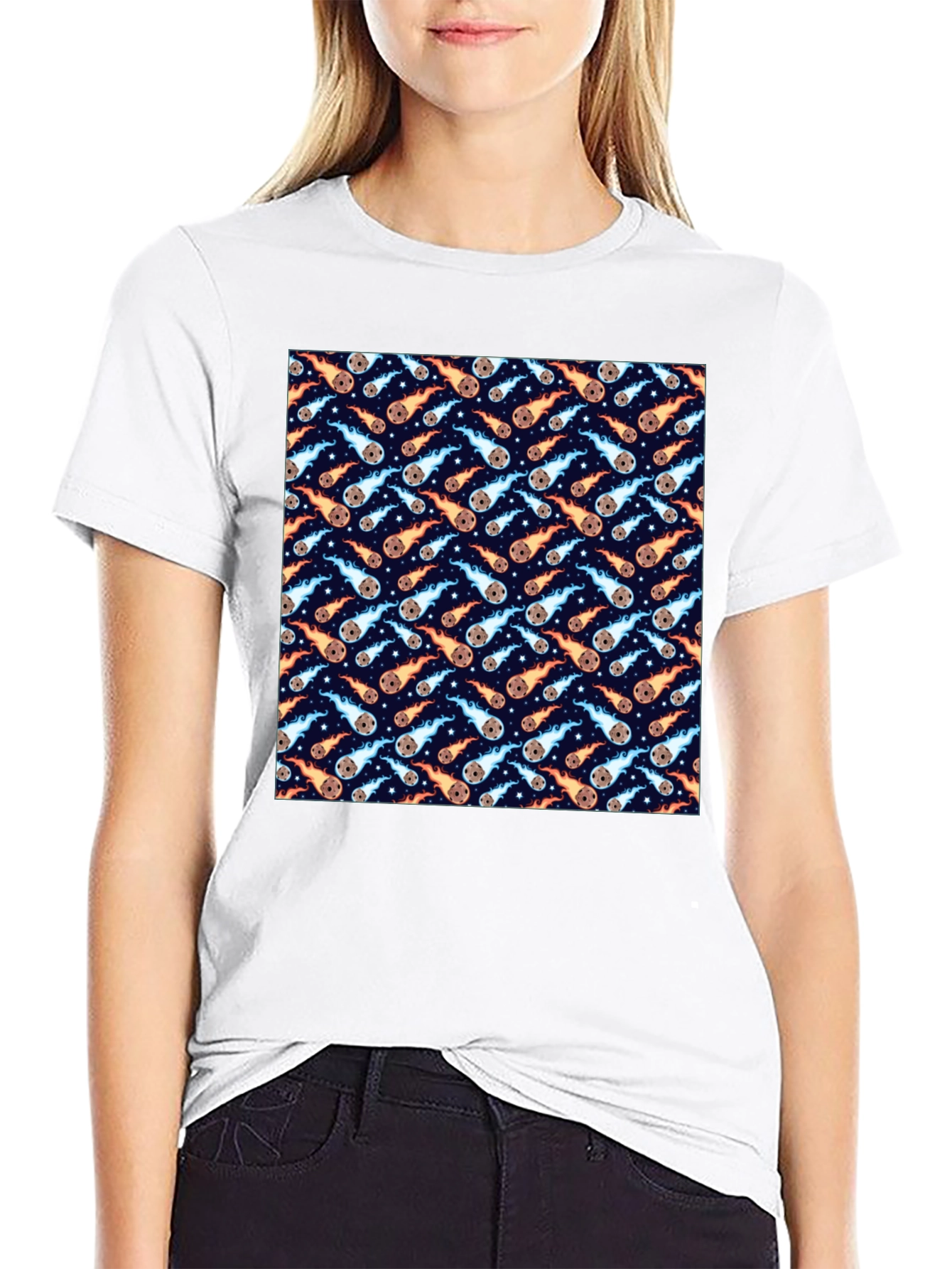 Meteor Shower Print T-Shirt