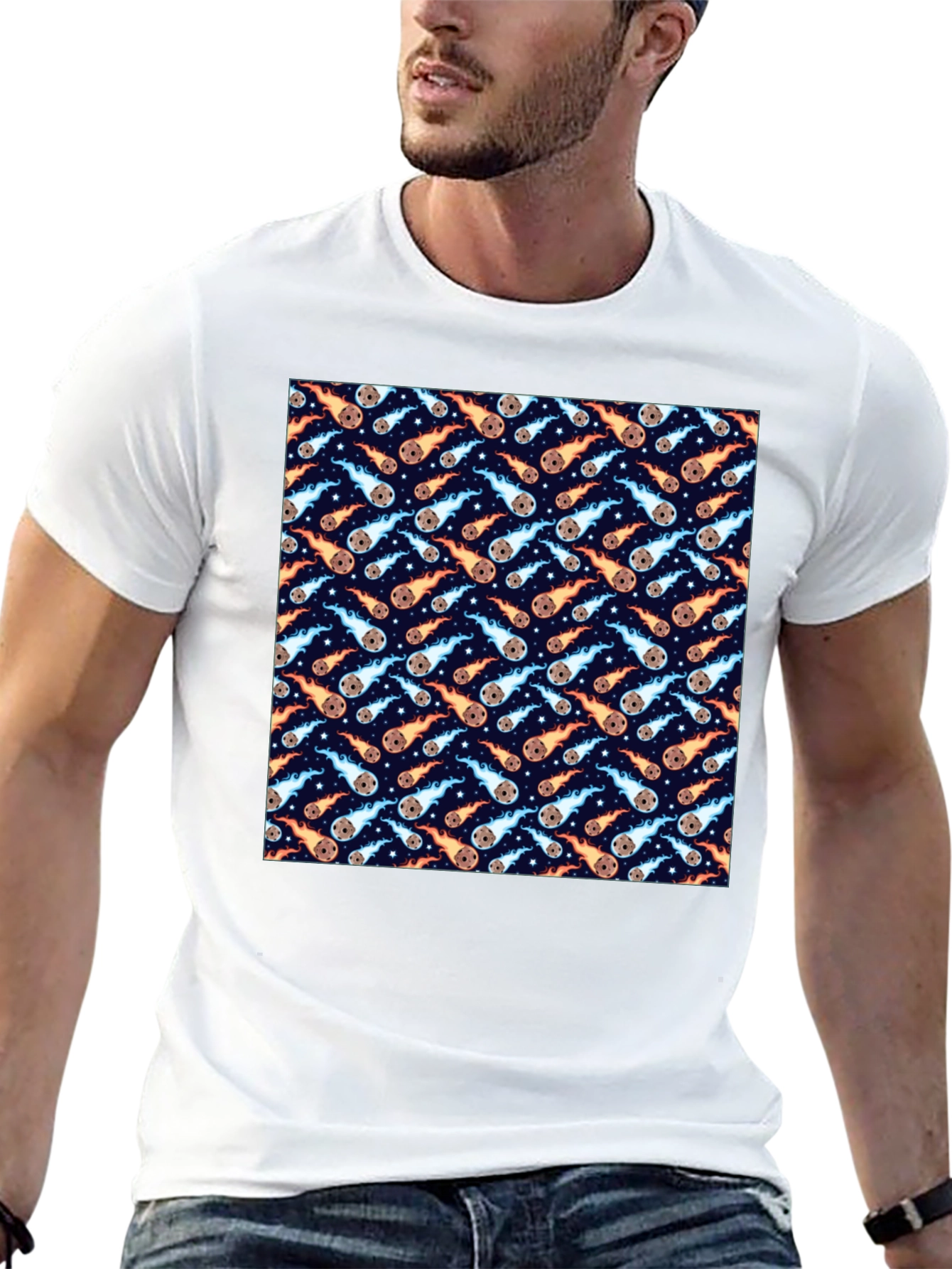 Meteor Shower Print T-Shirt