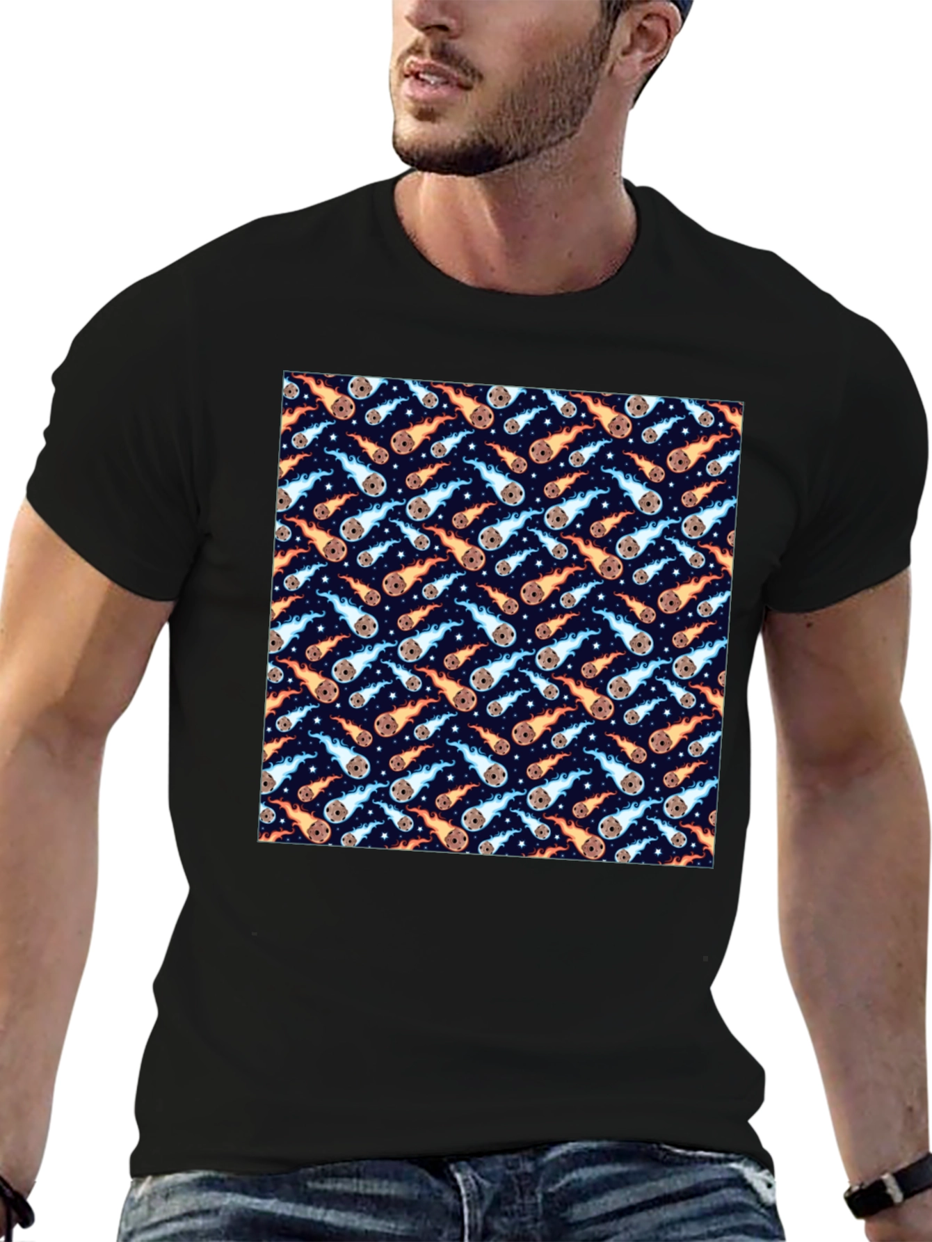Meteor Shower Print T-Shirt