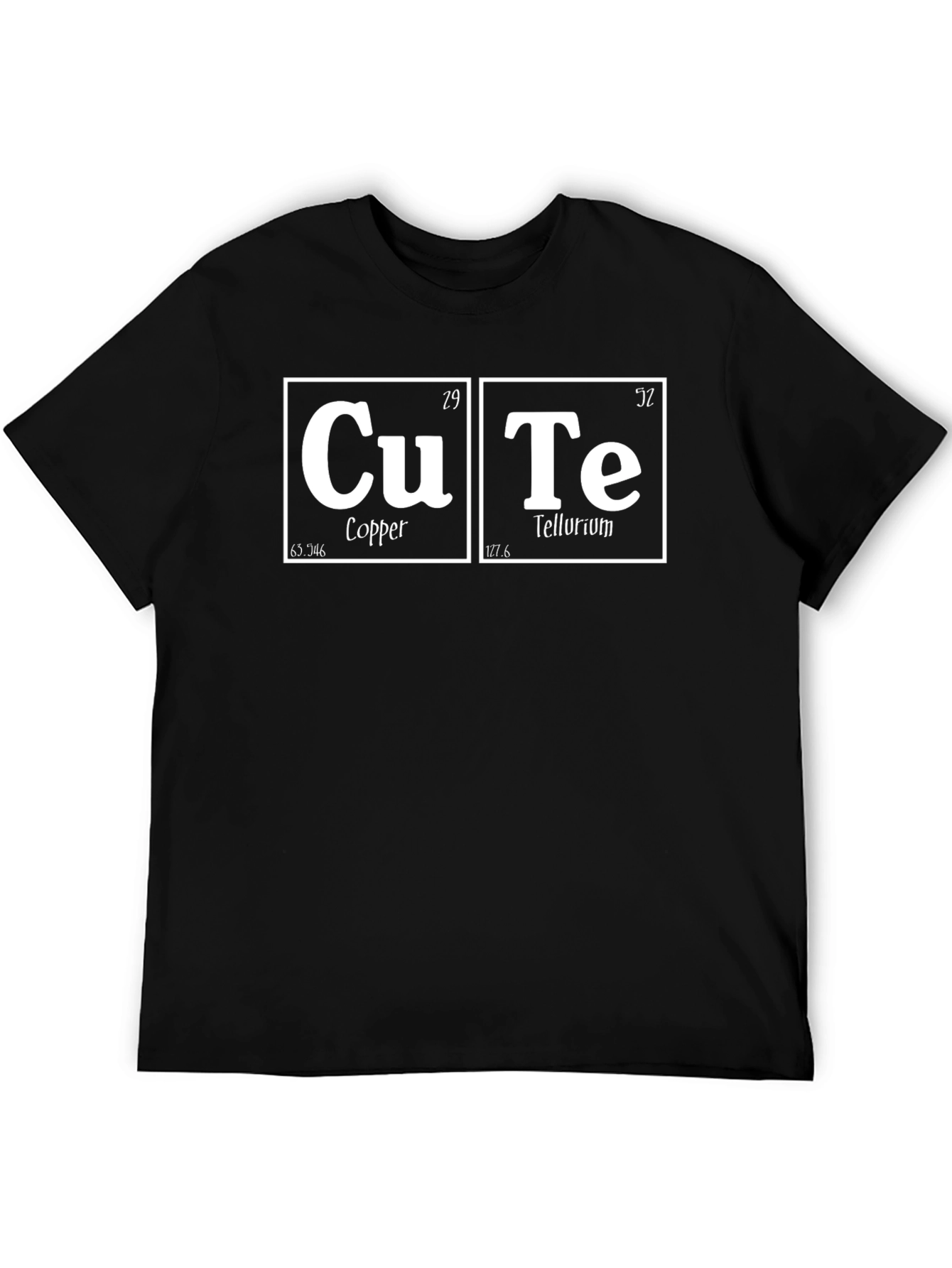 Cute Chemistry Pun T-Shirt - Copper & Tellurium Design