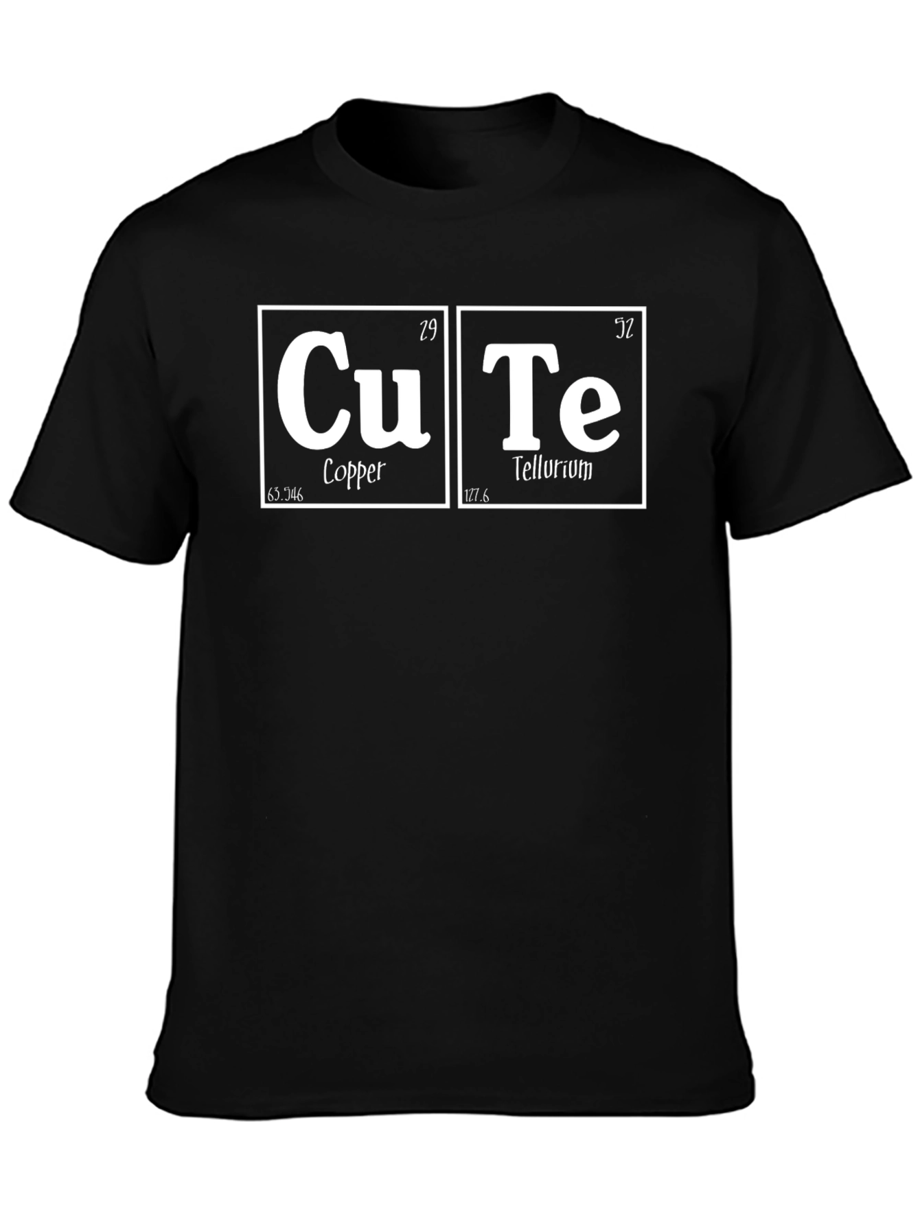 Cute Chemistry Pun T-Shirt - Copper & Tellurium Design