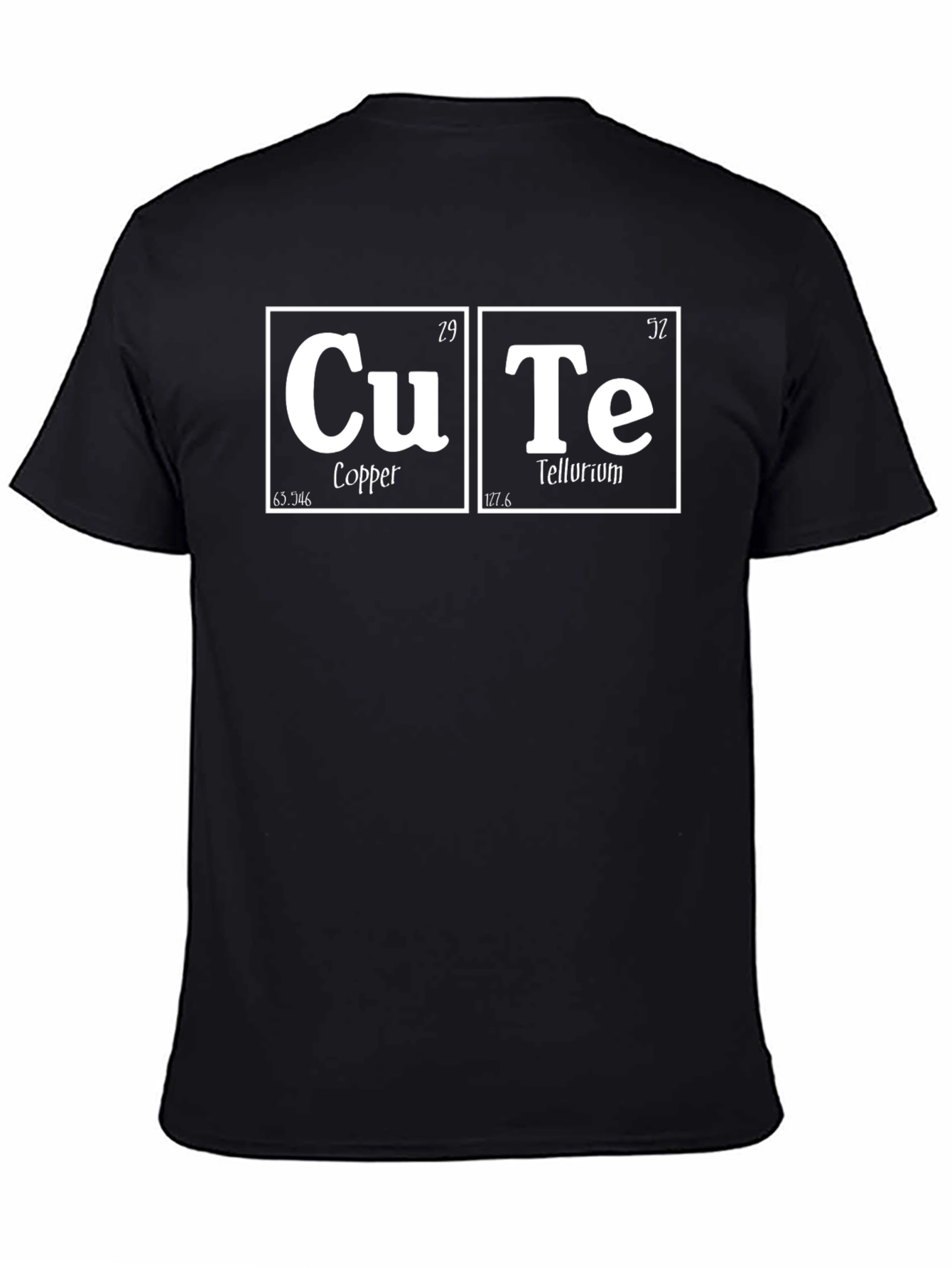 Cute Chemistry Pun T-Shirt - Copper & Tellurium Design