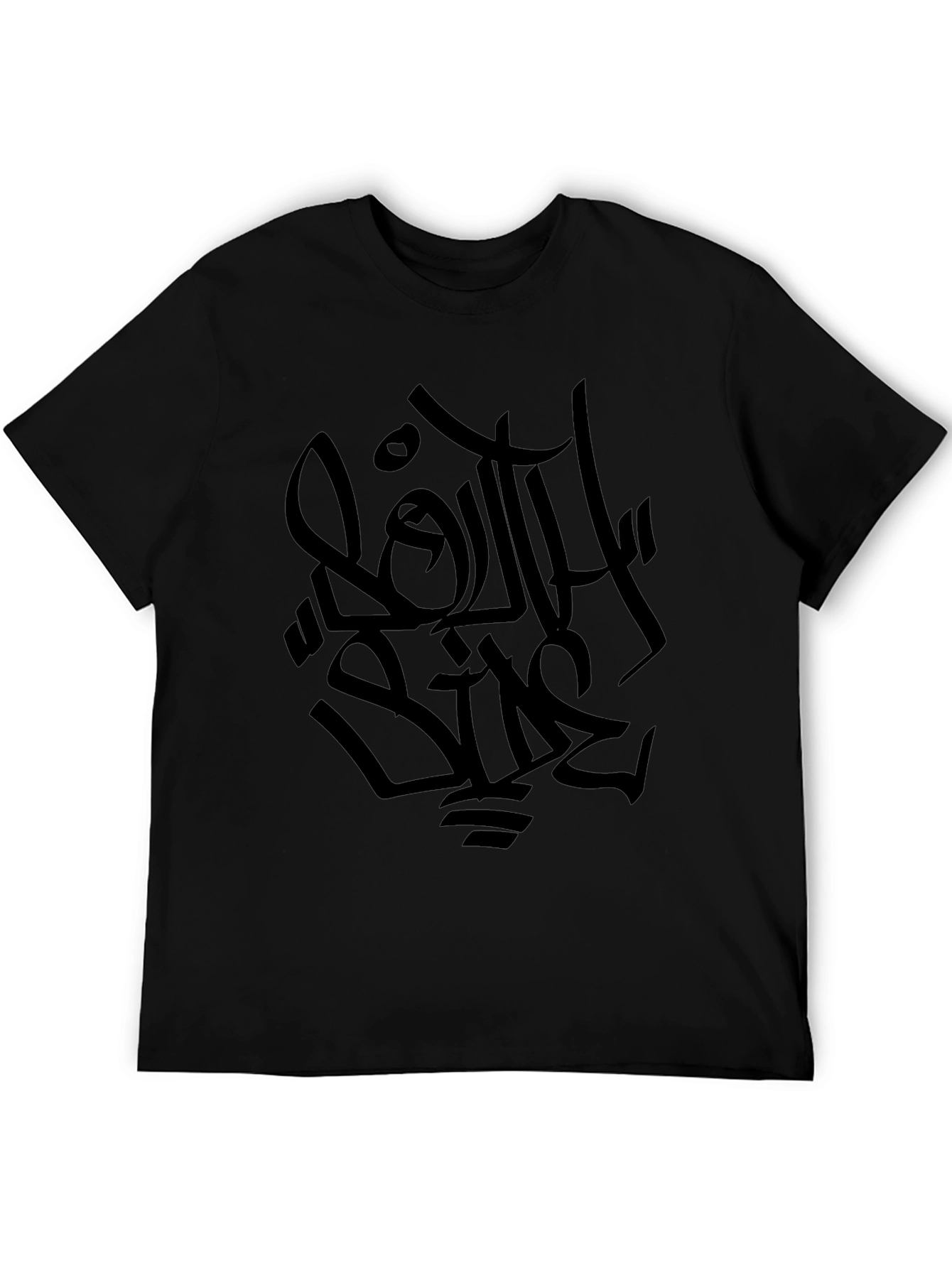 Black Graphic Print Tee - South Side Style