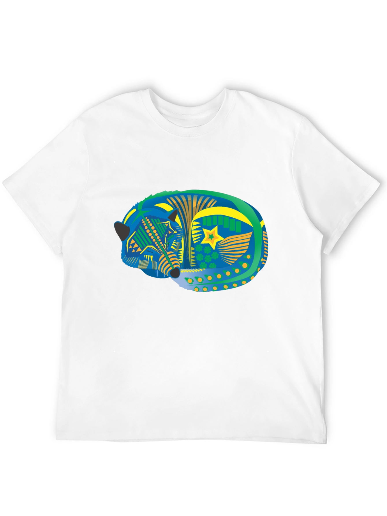 Aztec Fox Tee - Black Graphic T-Shirt