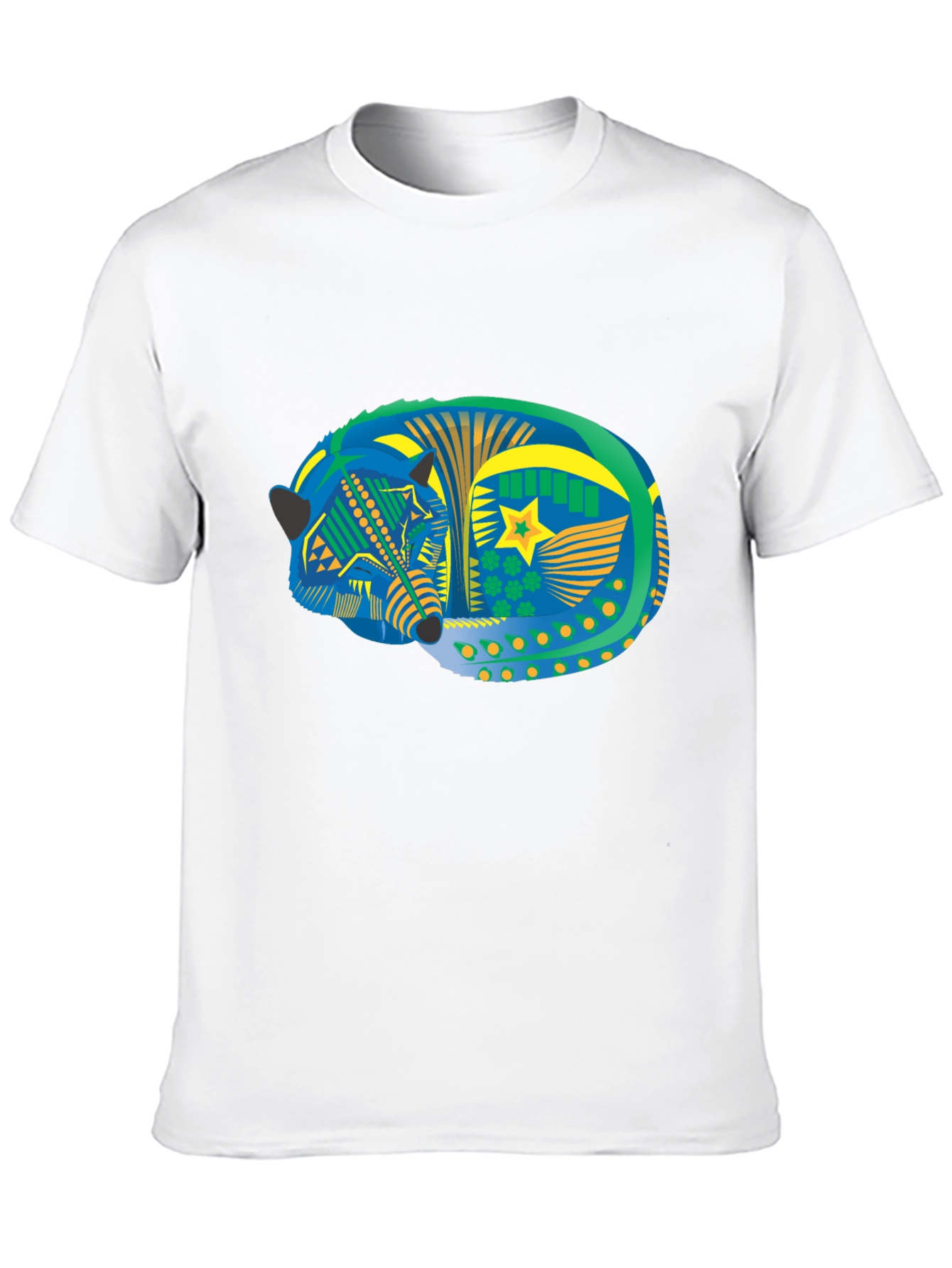 Aztec Fox Tee - Black Graphic T-Shirt