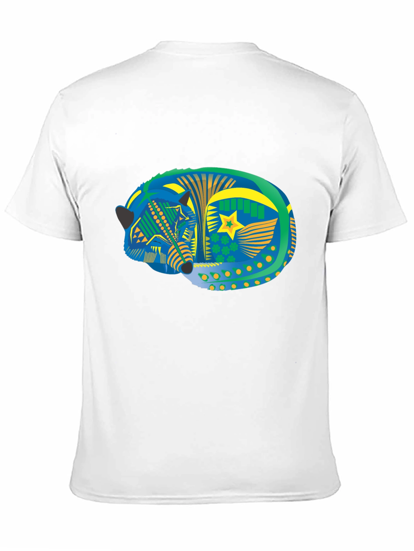 Aztec Fox Tee - Black Graphic T-Shirt