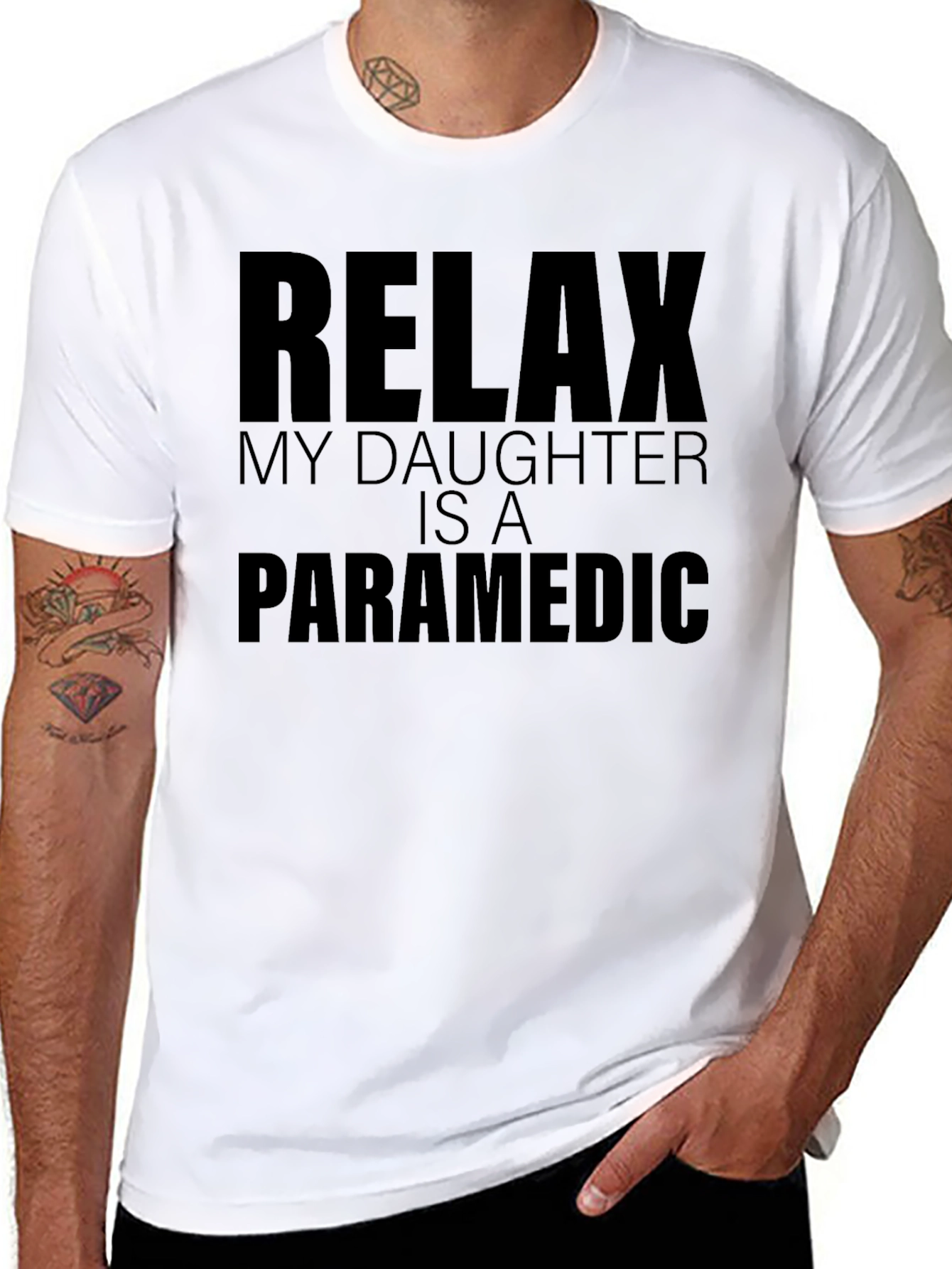 Relax My Daughter Is a Paramedic T-Shirt