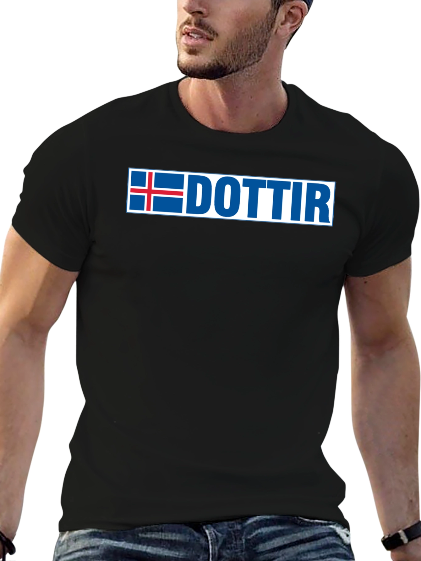 Icelandic Dottir T-Shirt - Iceland Flag Design