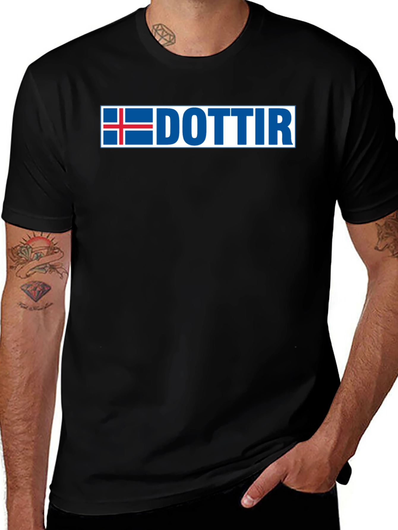 Icelandic Dottir T-Shirt - Iceland Flag Design