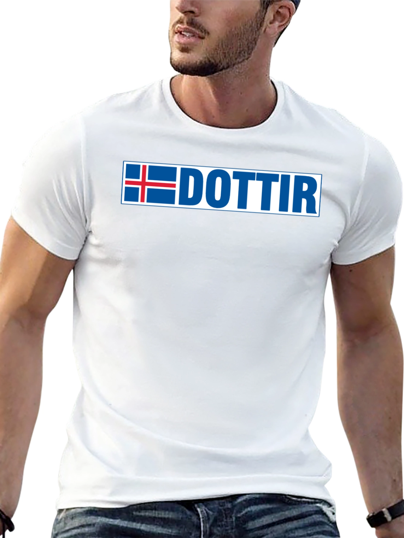 Icelandic Dottir T-Shirt - Iceland Flag Design