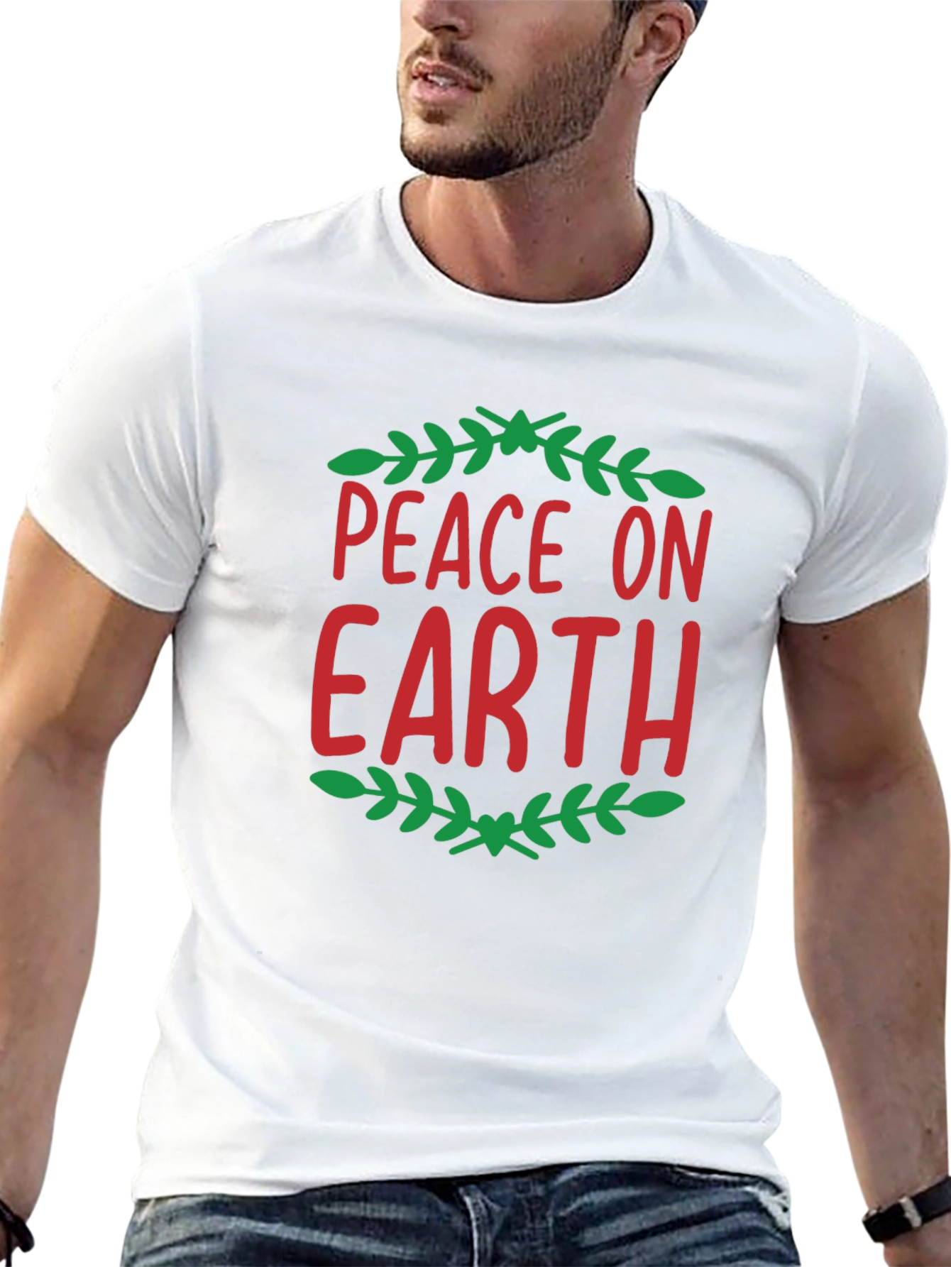 Peace On Earth Holiday Graphic Tee