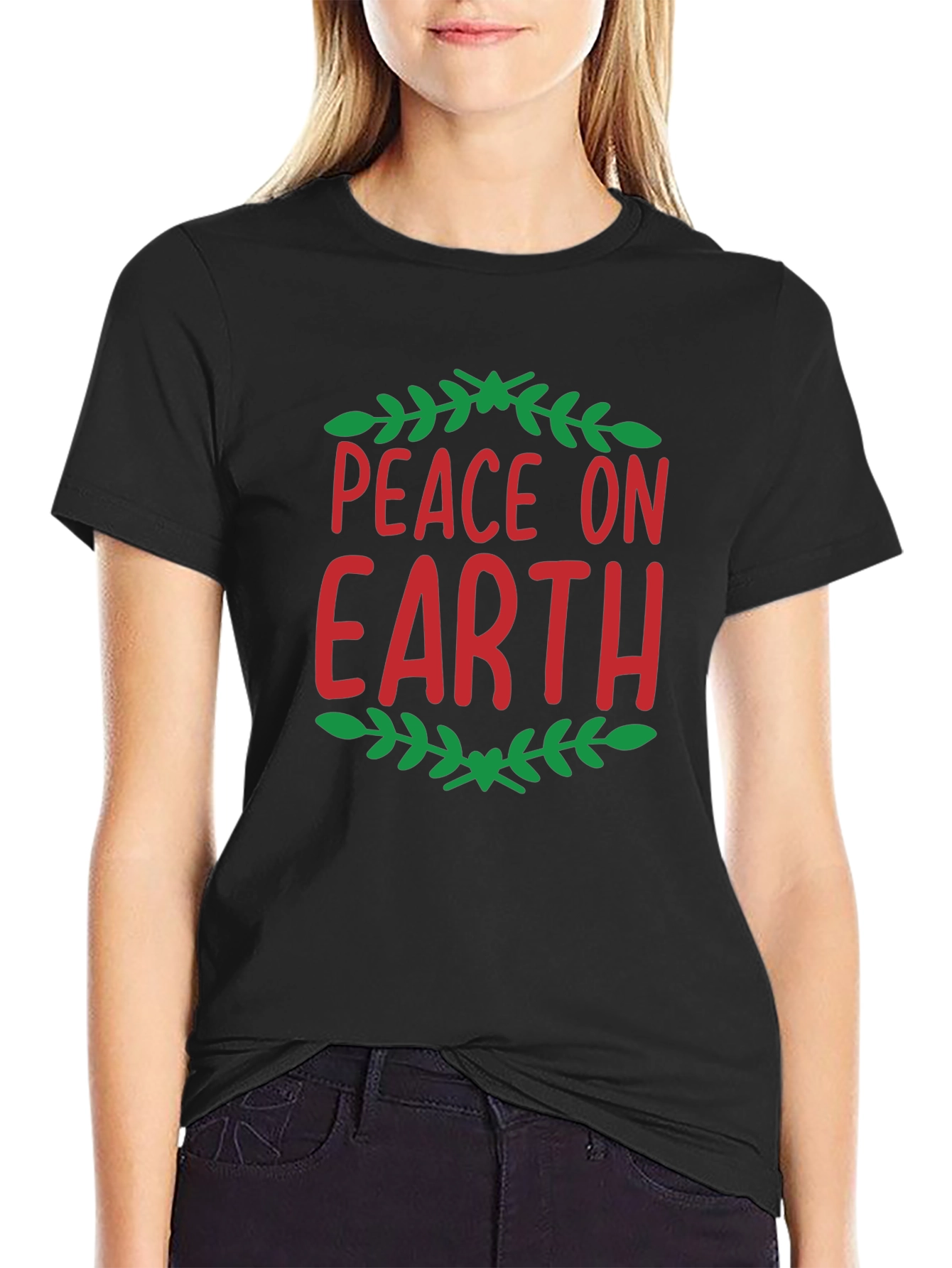 Peace On Earth Holiday Graphic Tee