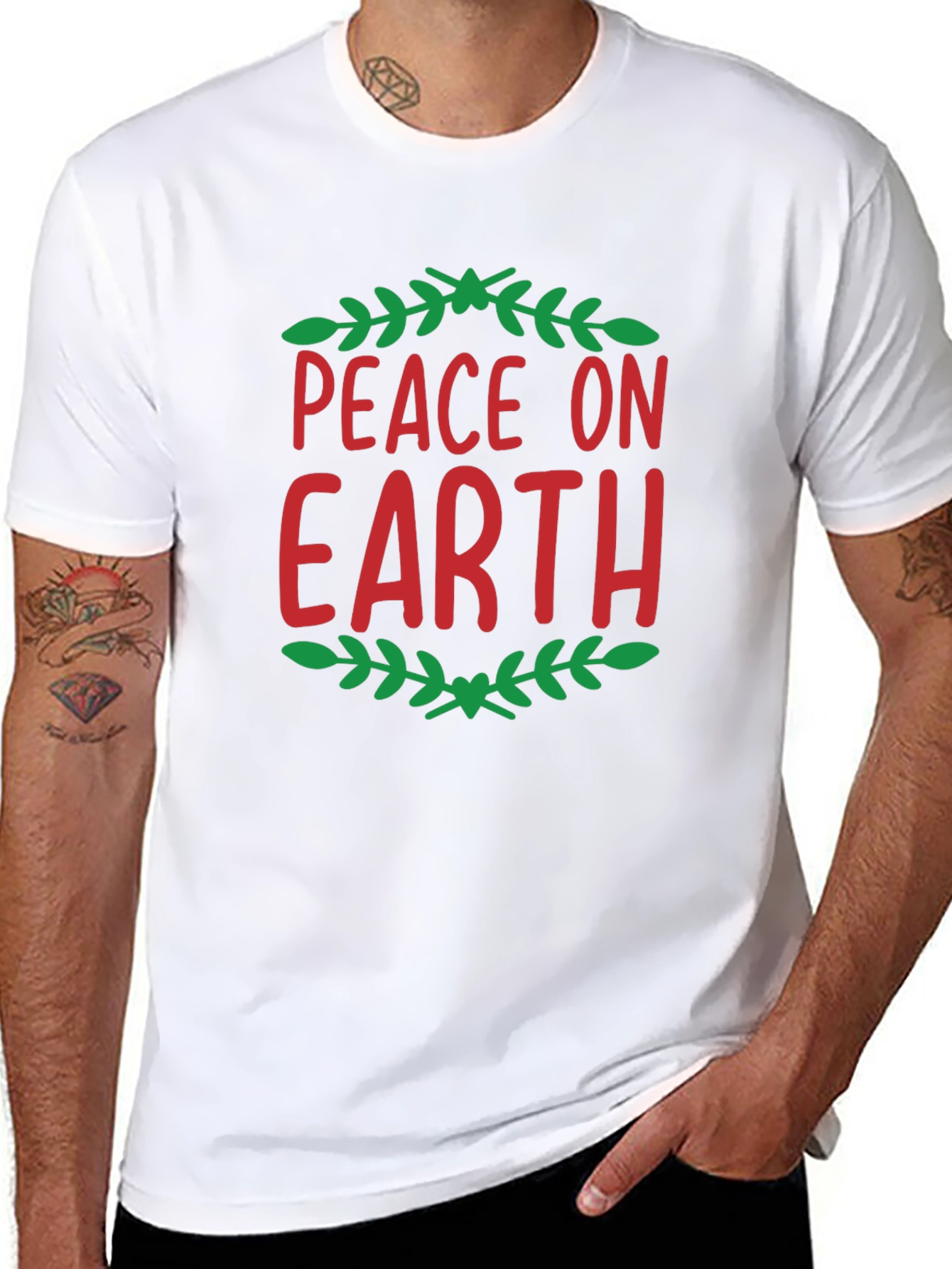 Peace On Earth Holiday Graphic Tee