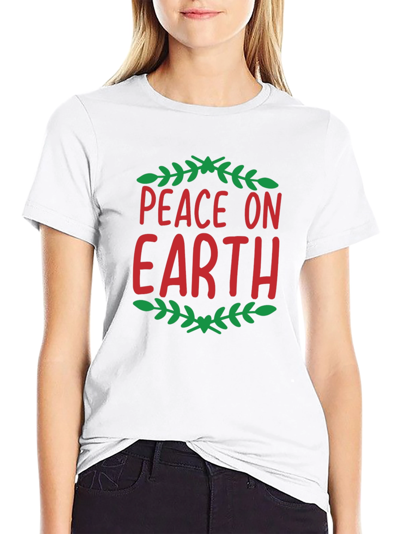 Peace On Earth Holiday Graphic Tee