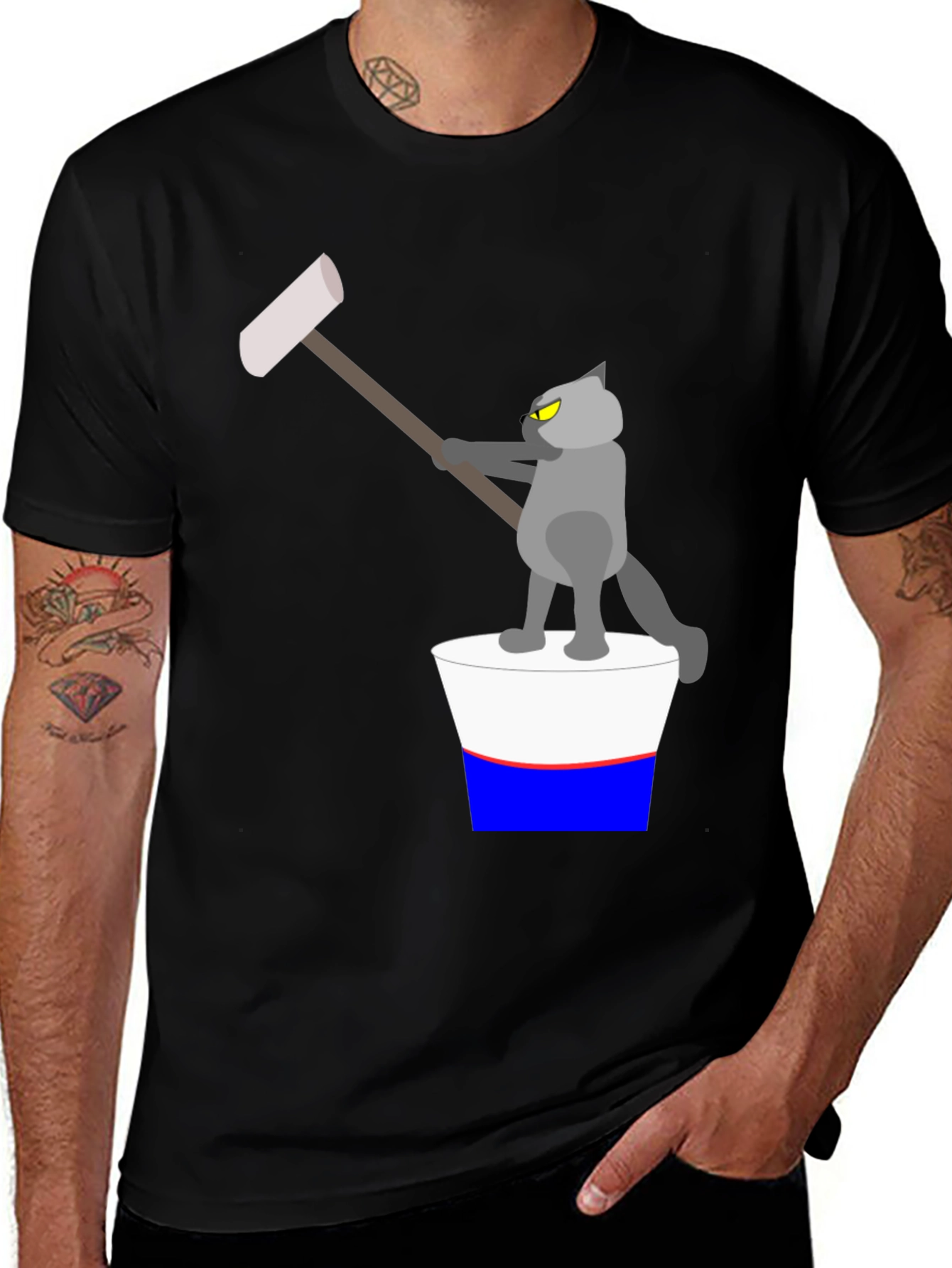 Cartoon Cat T-Shirt