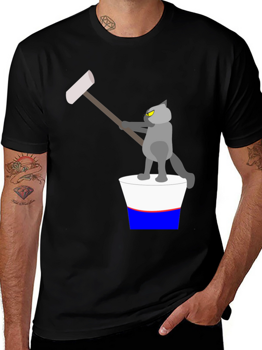 Cartoon Cat T-Shirt