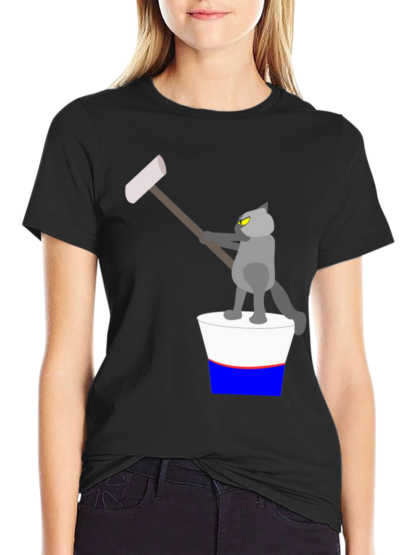 Cartoon Cat T-Shirt